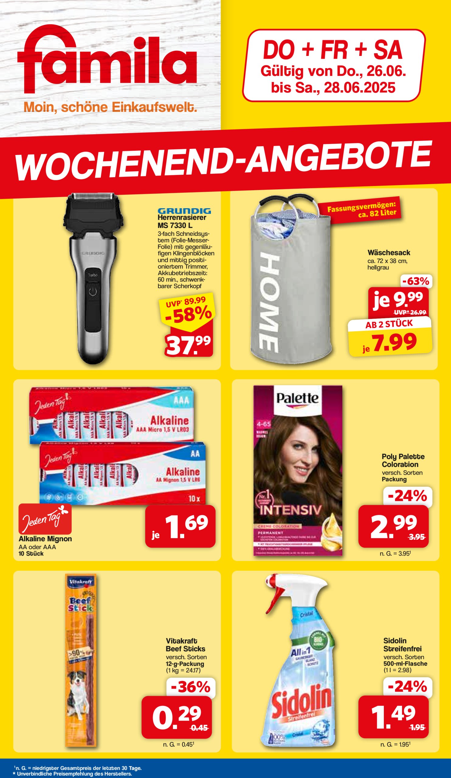 famila-nordwest - Famila Nordwest-Prospekt gültig vom 26.06. bis 28.06.