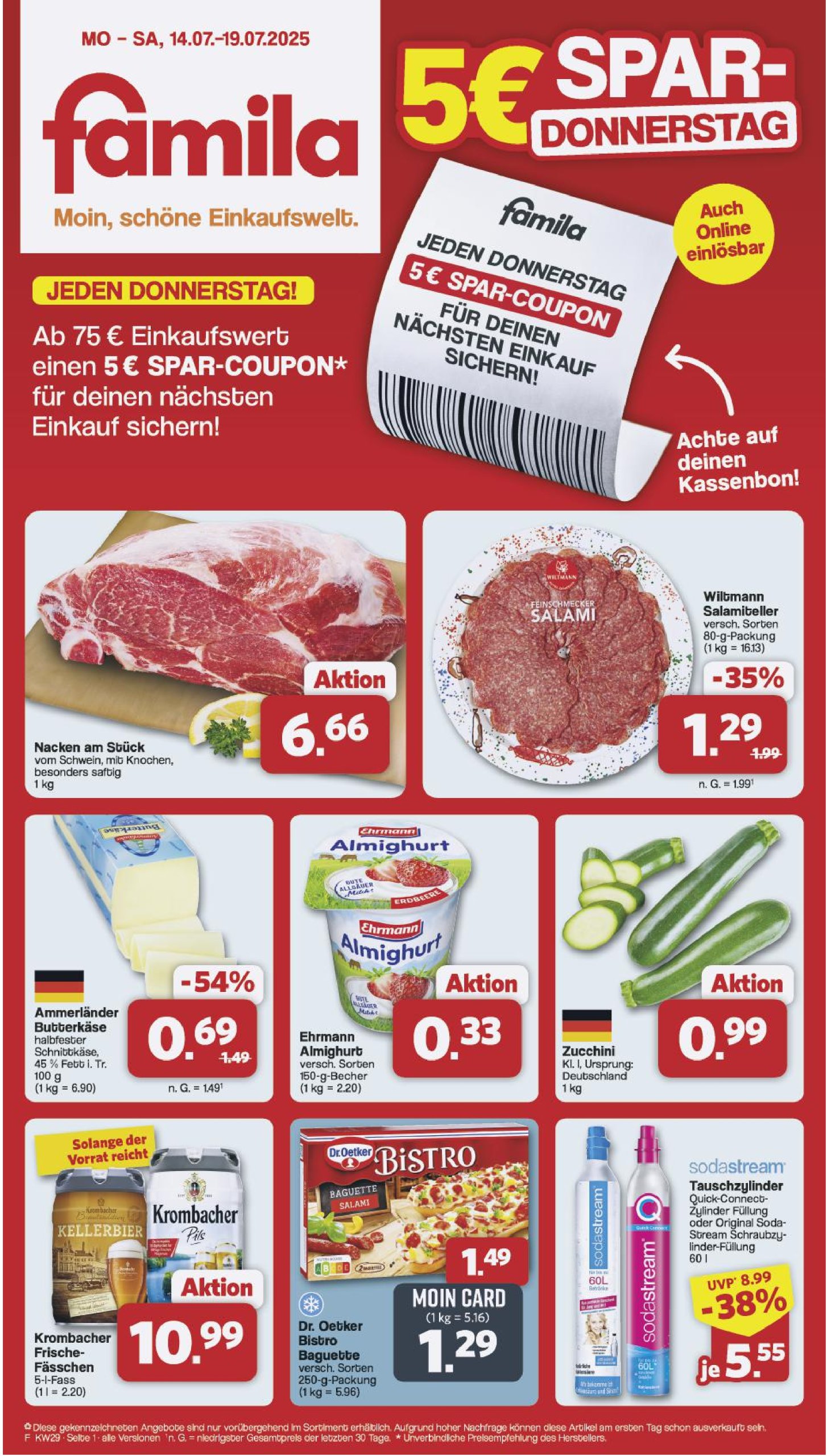 famila-nordwest - Famila Nordwest-Prospekt gültig vom 14.07. bis 19.07.