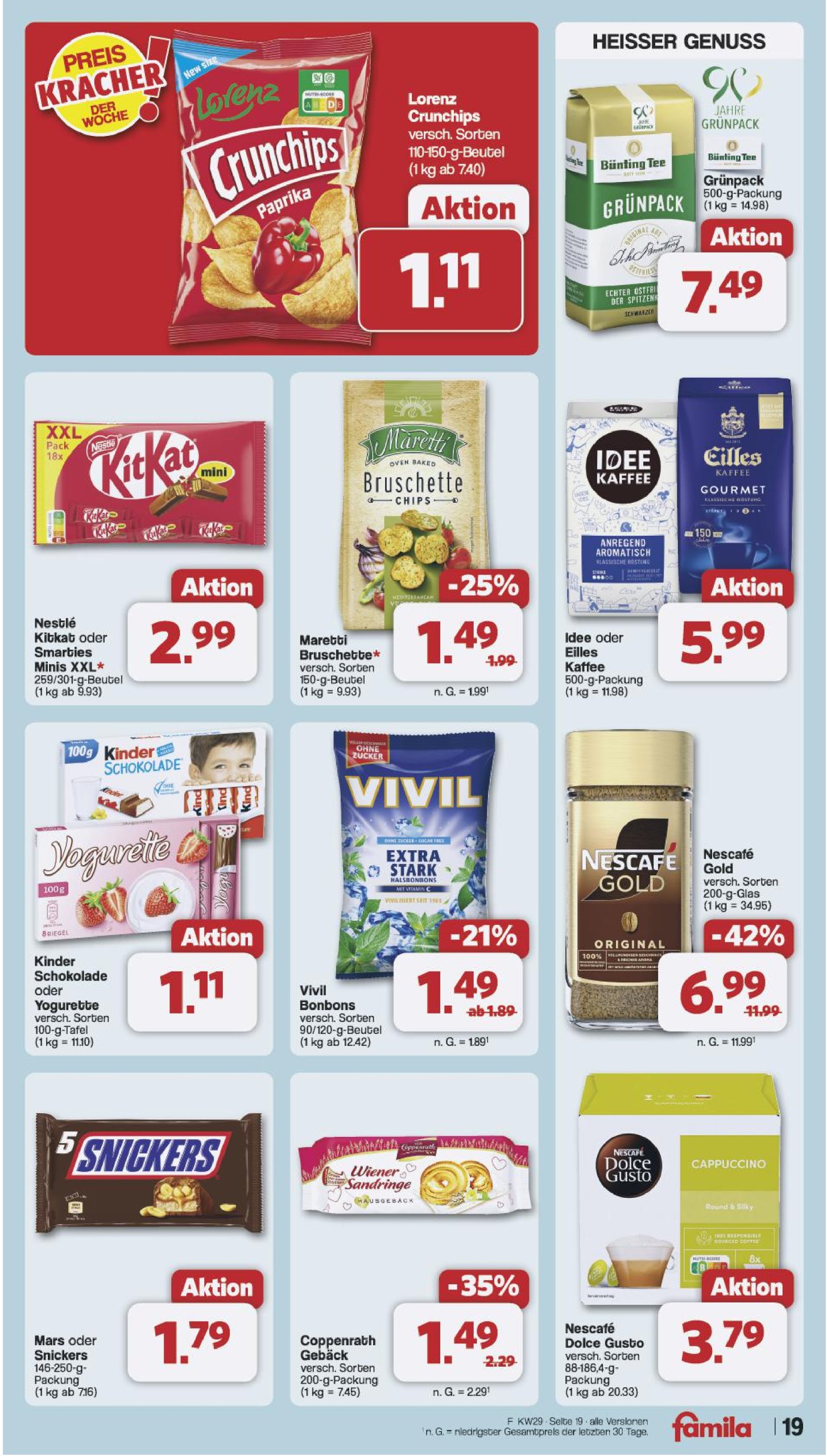 famila-nordwest - Famila Nordwest-Prospekt gültig vom 14.07. bis 19.07. - page: 19