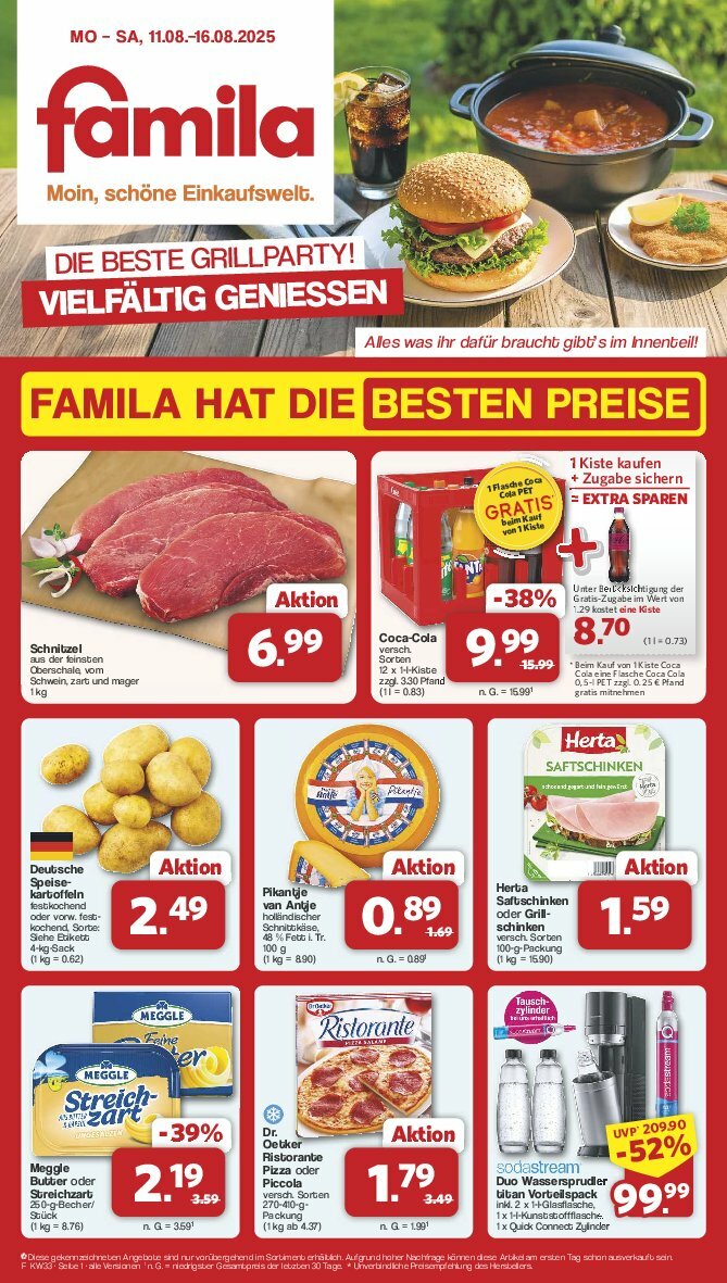 famila-nordwest - Famila Nordwest-Prospekt gültig vom 11.08. bis 16.08.