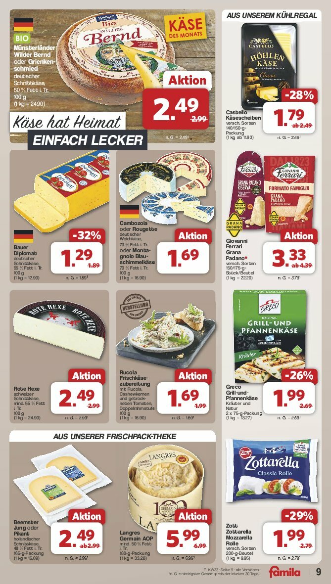 famila-nordwest - Famila Nordwest-Prospekt gültig vom 11.08. bis 16.08. - page: 9