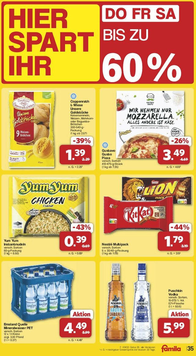 famila-nordwest - Famila Nordwest-Prospekt gültig vom 11.08. bis 16.08. - page: 39