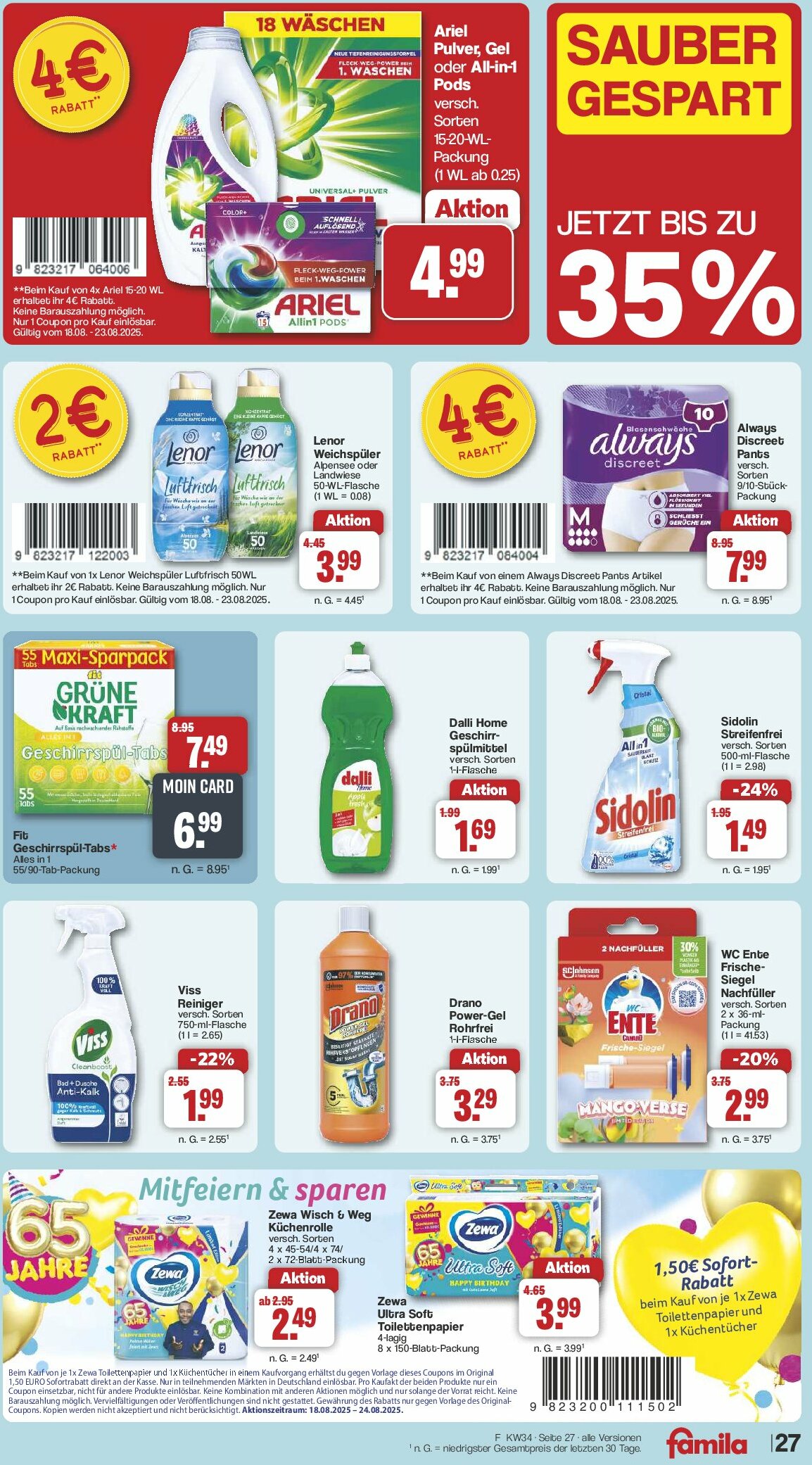 famila-nordwest - Famila Nordwest-Prospekt gültig vom 18.08. bis 23.08. - page: 32