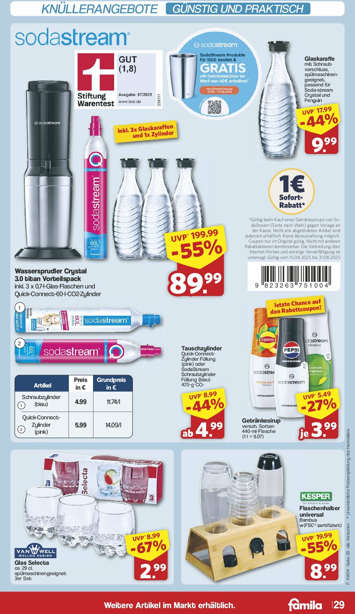 famila-nordwest - Famila Nordwest-Prospekt gültig vom 18.08. bis 23.08. - page: 34