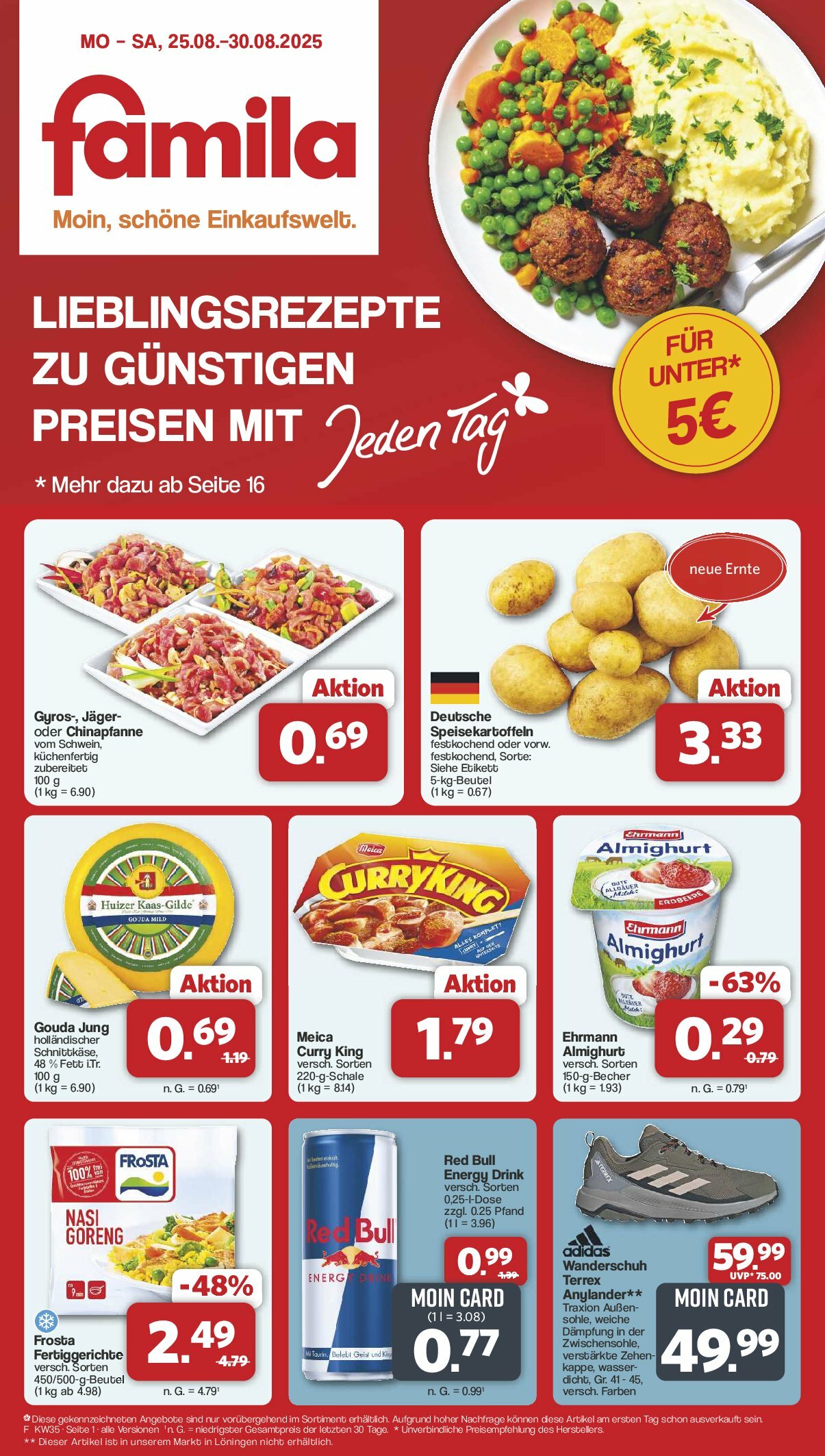 famila-nordwest - Famila Nordwest-Prospekt gültig vom 25.08. bis 30.08.