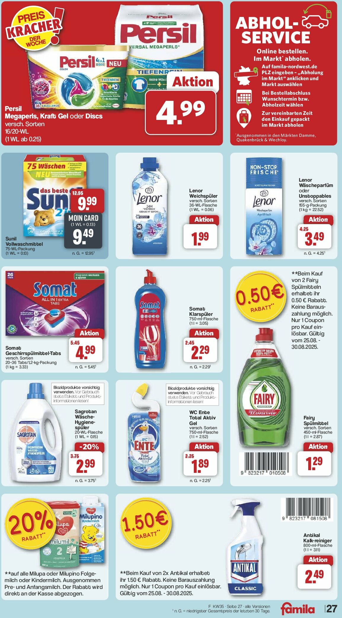famila-nordwest - Famila Nordwest-Prospekt gültig vom 25.08. bis 30.08. - page: 33 famila-nordwest - Famila Nordwest-Prospekt gültig vom 25.08. bis 30.08. - page: 33