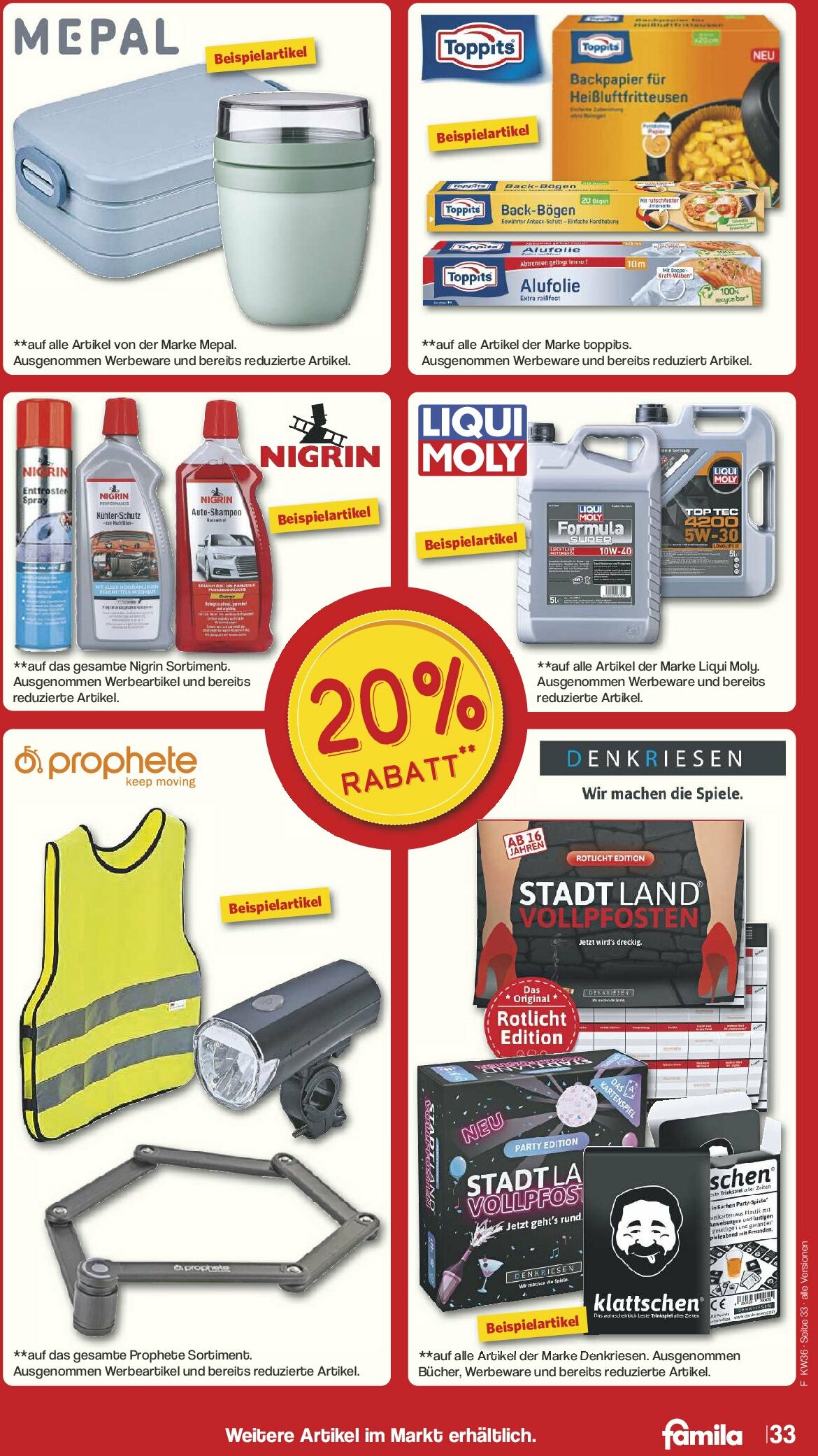 famila-nordwest - Famila Nordwest-Prospekt gültig vom 01.09. bis 06.09. - page: 38