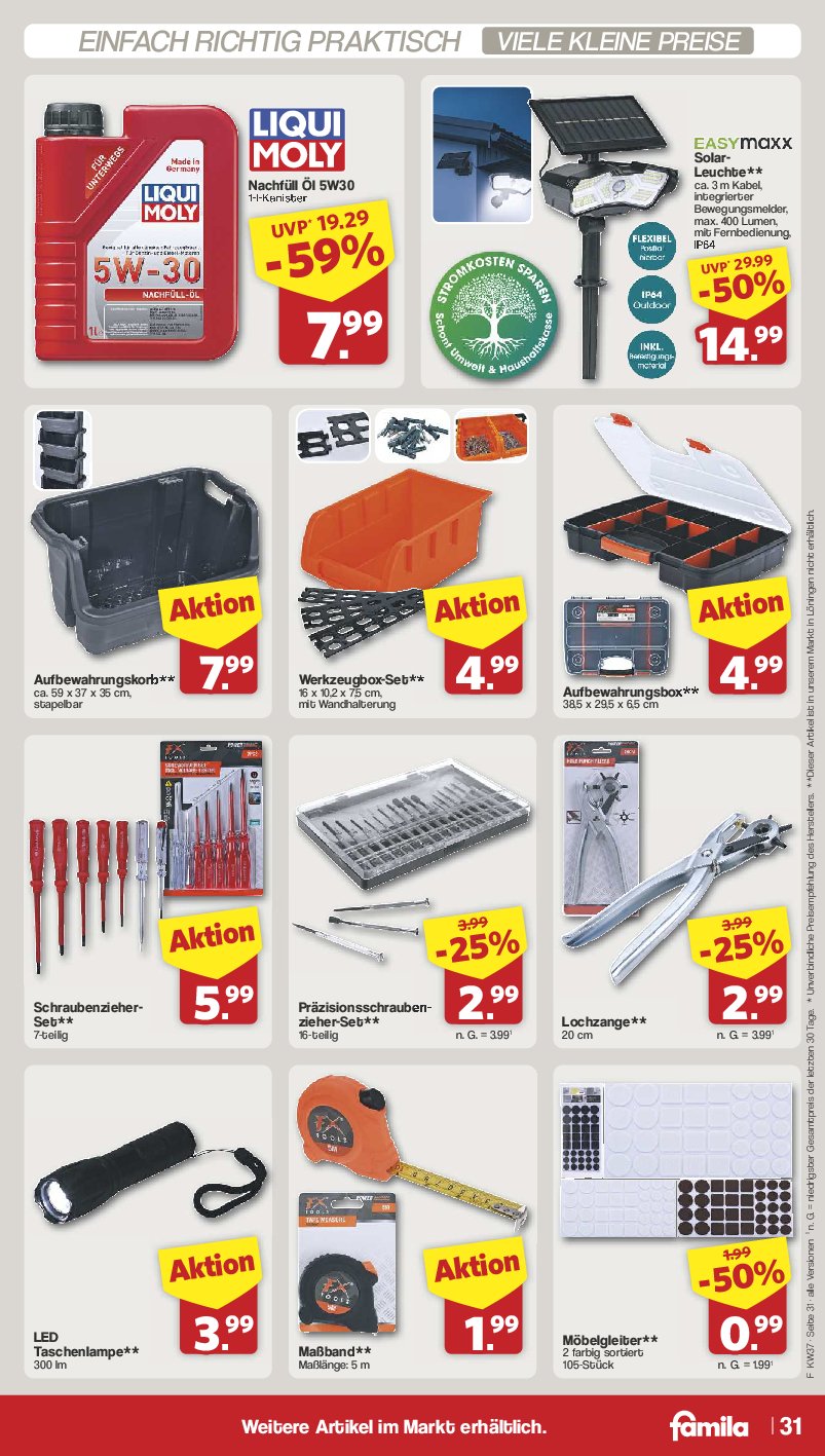famila-nordwest - Famila Nordwest-Prospekt gültig vom 08.09. bis 13.09. - page: 38