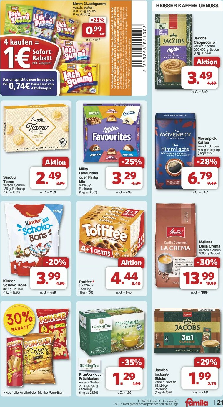 famila-nordwest - Famila Nordwest-Prospekt gültig vom 22.09. bis 27.09. - page: 24