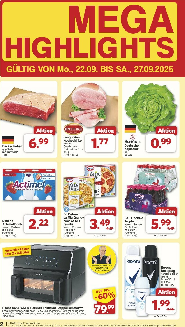 famila-nordwest - Famila Nordwest-Prospekt gültig vom 22.09. bis 27.09. - page: 2