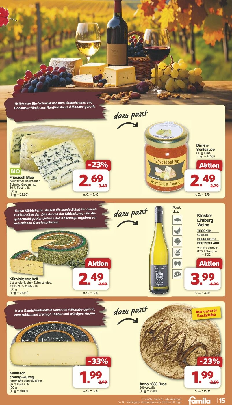 famila-nordwest - Famila Nordwest-Prospekt gültig vom 22.09. bis 27.09. - page: 16