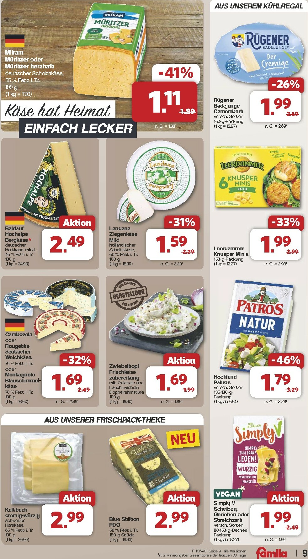 famila-nordwest - Famila Nordwest-Prospekt gültig vom 29.09. bis 04.10. - page: 9