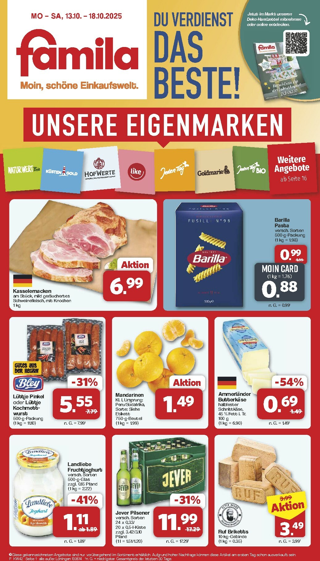 famila-nordwest - Famila Nordwest-Prospekt gültig vom 13.10. bis 18.10.