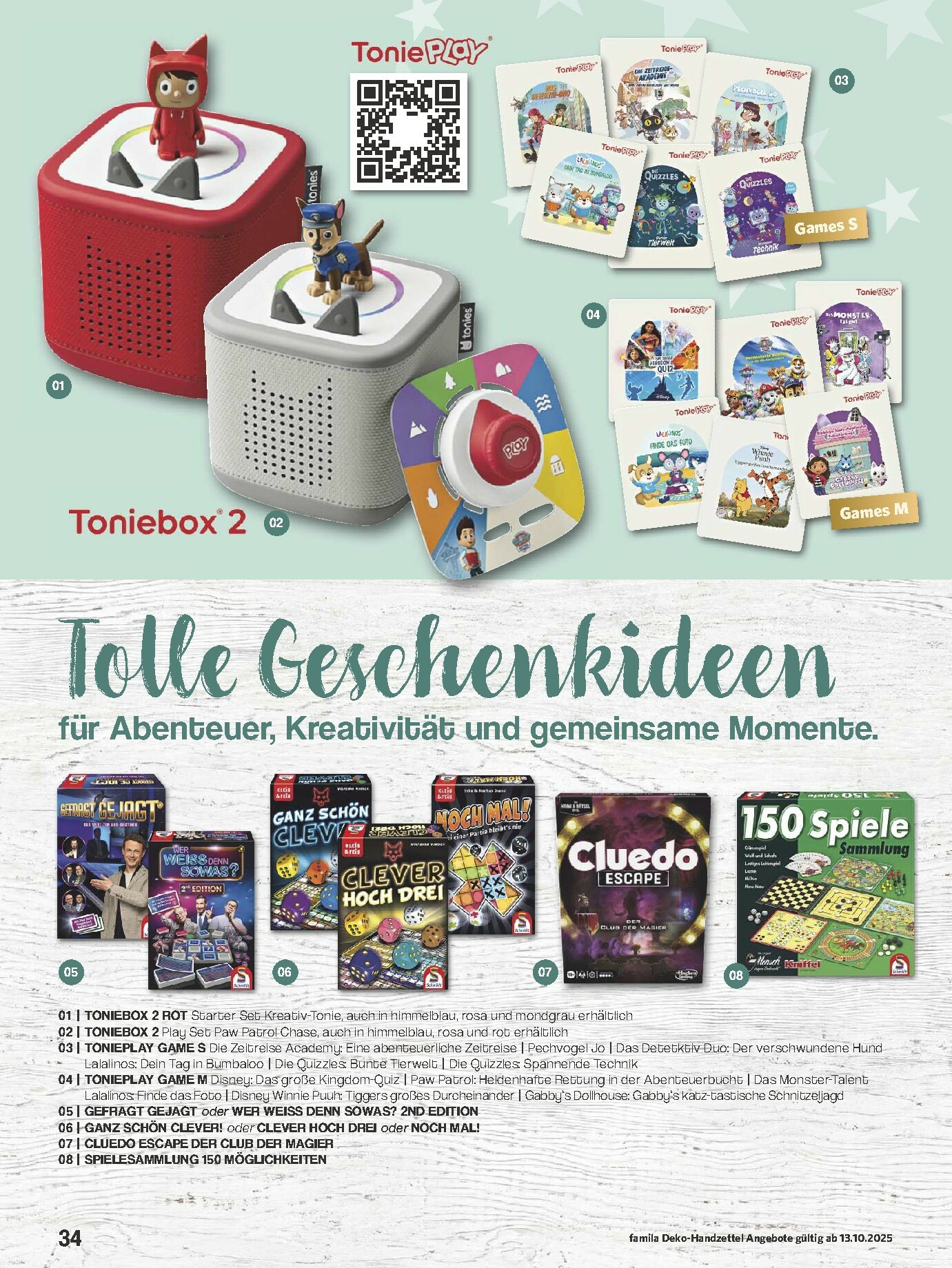famila-nordwest - Famila Nordwest - Schönste Zeit-Prospekt gültig vom 13.10. bis 31.12. - page: 34 famila-nordwest - Famila Nordwest - Schönste Zeit-Prospekt gültig vom 13.10. bis 31.12. - page: 34