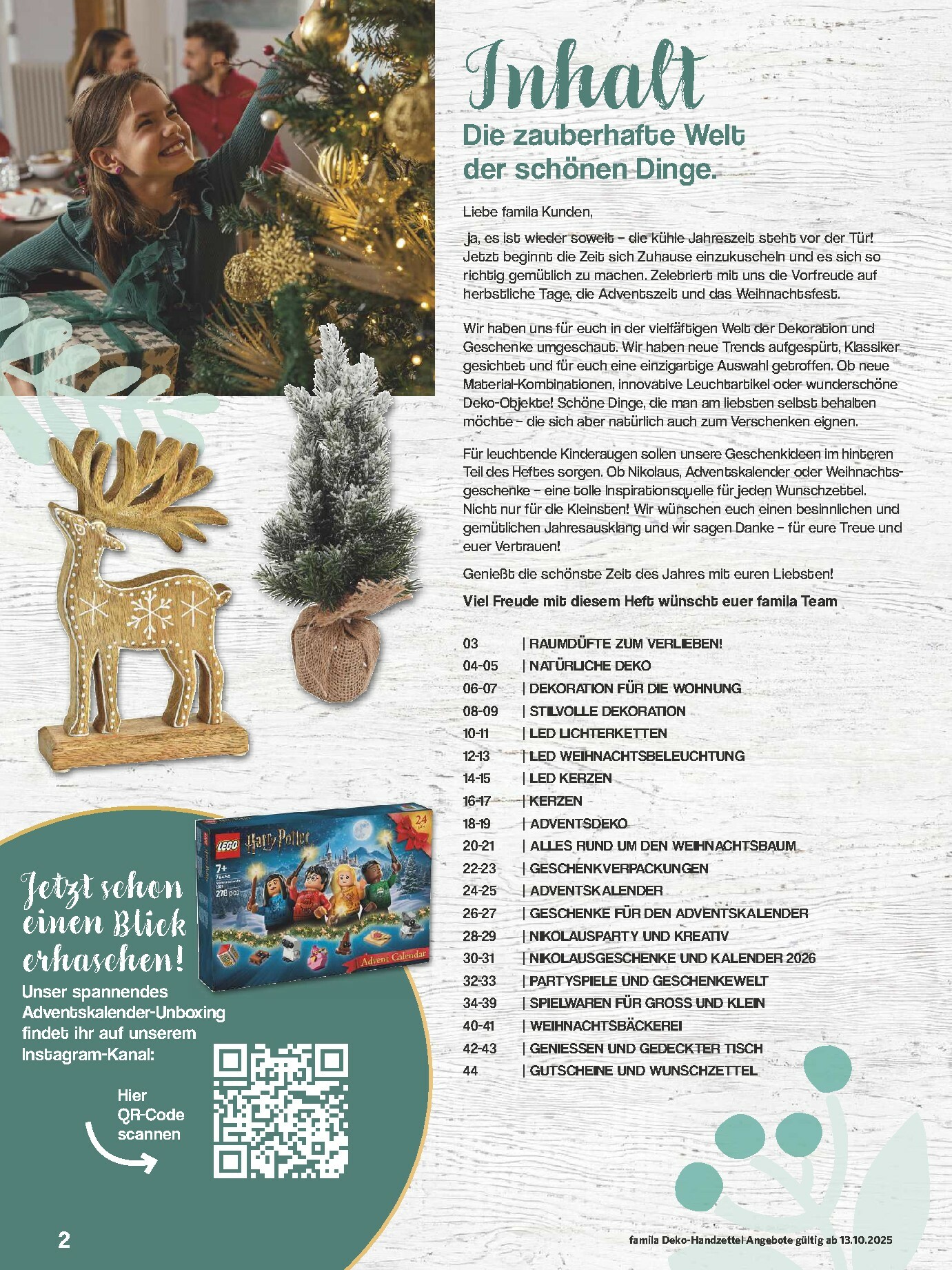 famila-nordwest - Famila Nordwest - Schönste Zeit-Prospekt gültig vom 13.10. bis 31.12. - page: 2 famila-nordwest - Famila Nordwest - Schönste Zeit-Prospekt gültig vom 13.10. bis 31.12. - page: 2