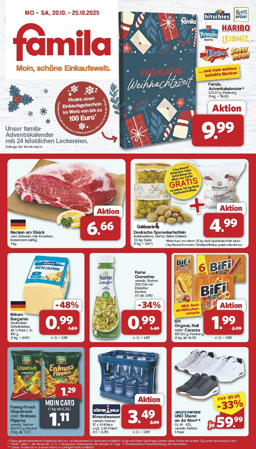 famila-nordwest - Famila Nordwest-Prospekt gültig vom 20.10. bis 25.10.