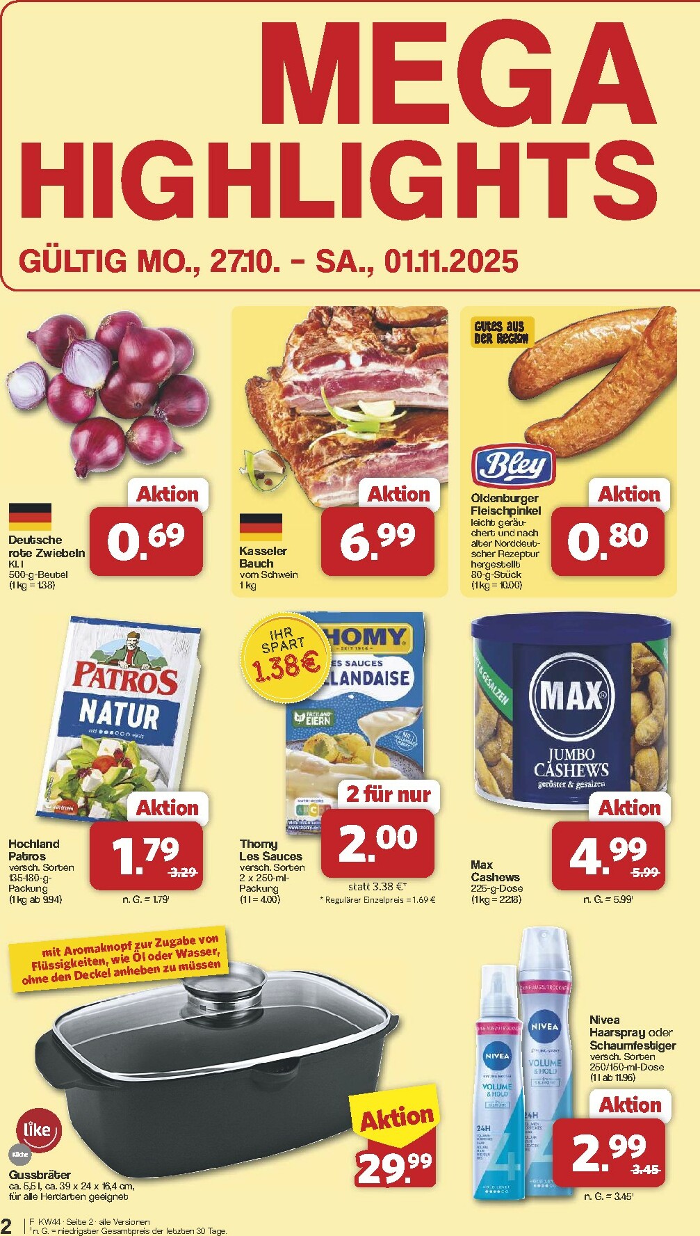 famila-nordwest - Famila Nordwest-Prospekt gültig vom 27.10. bis 01.11. - page: 2 famila-nordwest - Famila Nordwest-Prospekt gültig vom 27.10. bis 01.11. - page: 2