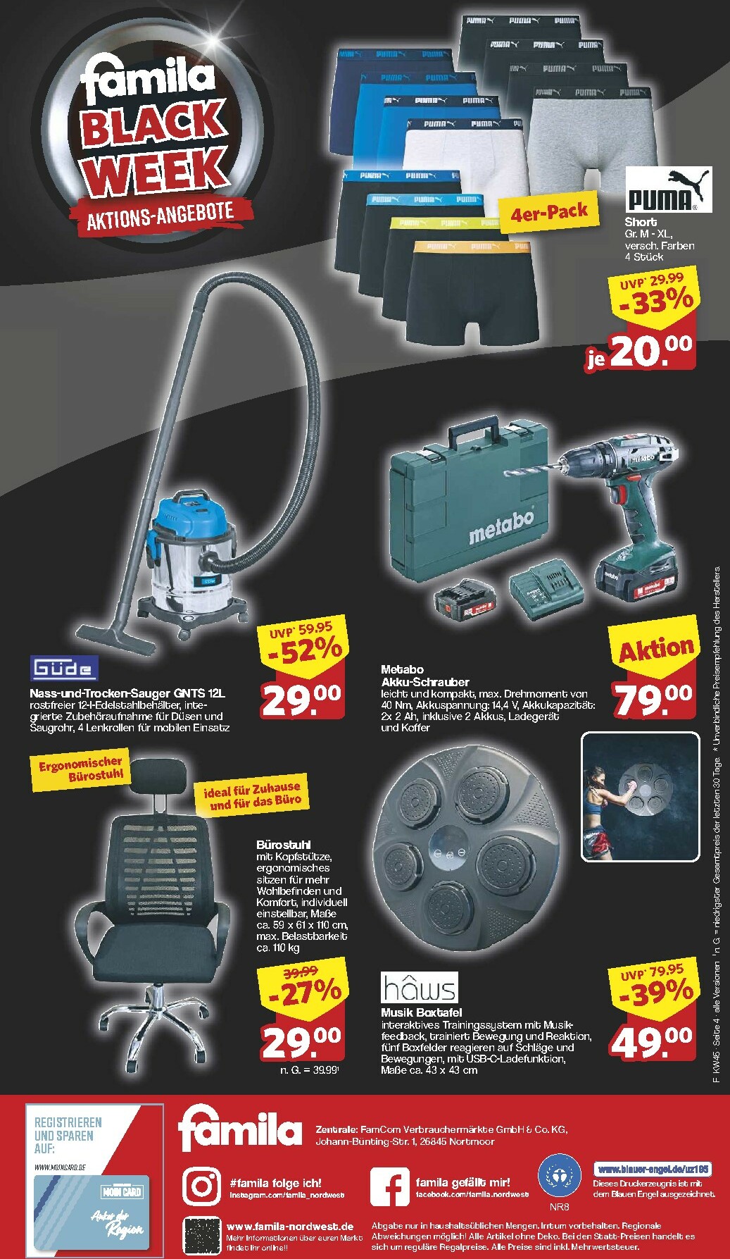 famila-nordwest - Famila Nordwest - Black Week-Prospekt gültig vom 03.11. bis 08.11. - page: 4