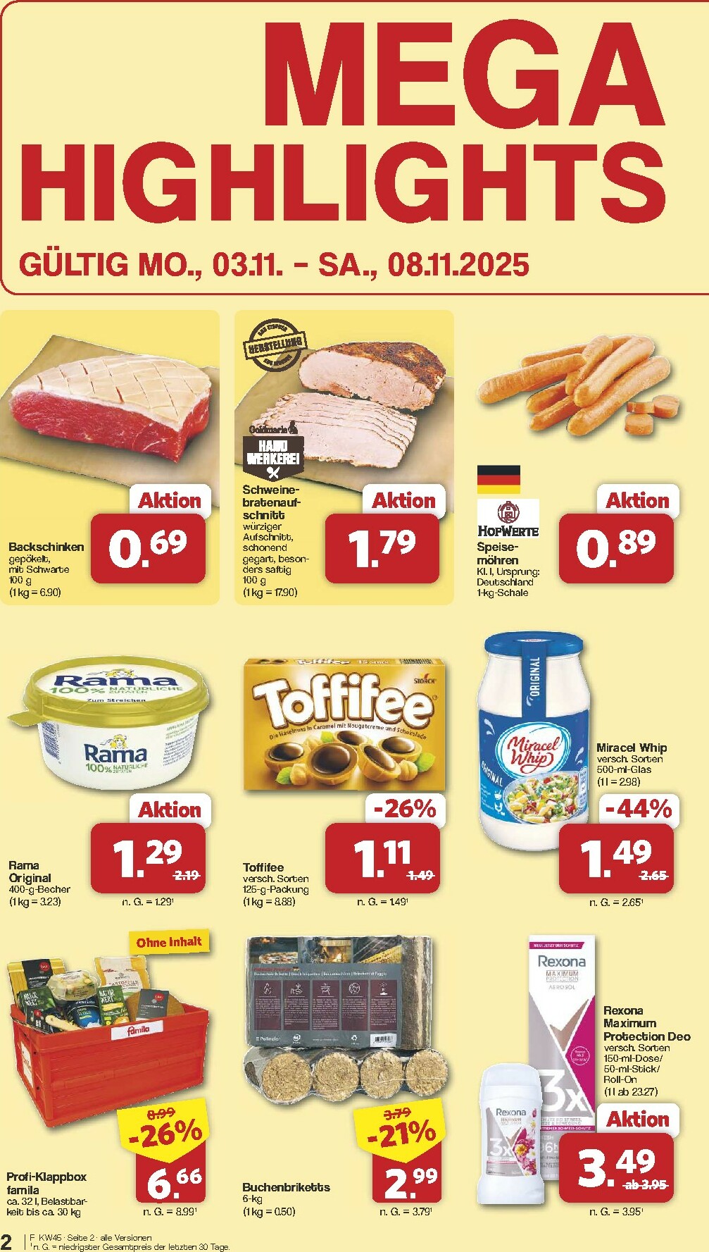 famila-nordwest - Famila Nordwest-Prospekt gültig vom 03.11. bis 08.11. - page: 2