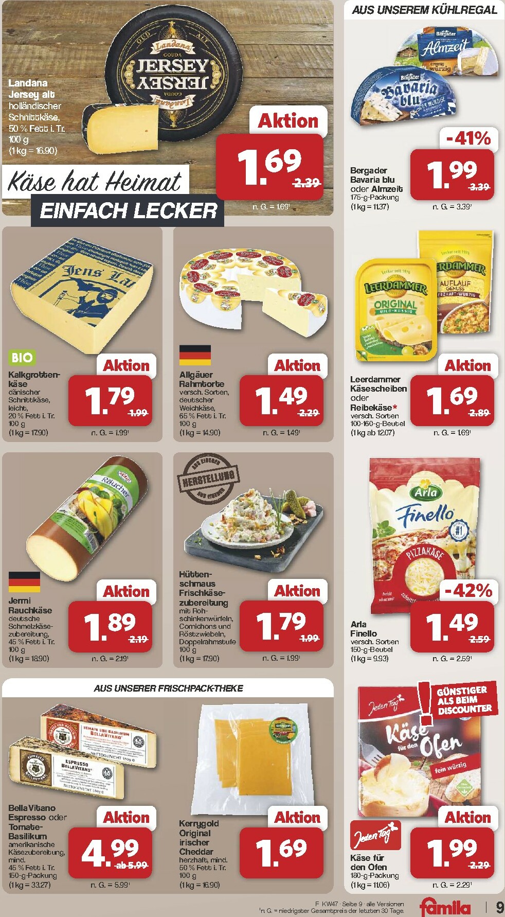 famila-nordwest - Famila Nordwest-Prospekt gültig vom 17.11. bis 22.11. - page: 9