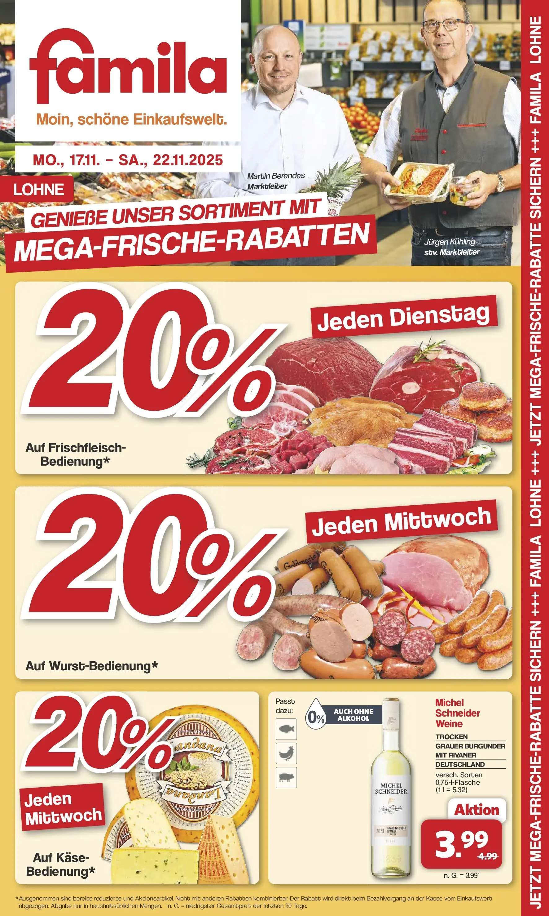 famila-nordwest - Famila Nordwest - Wochenangebote-Prospekt gültig vom 17.11. bis 22.11.