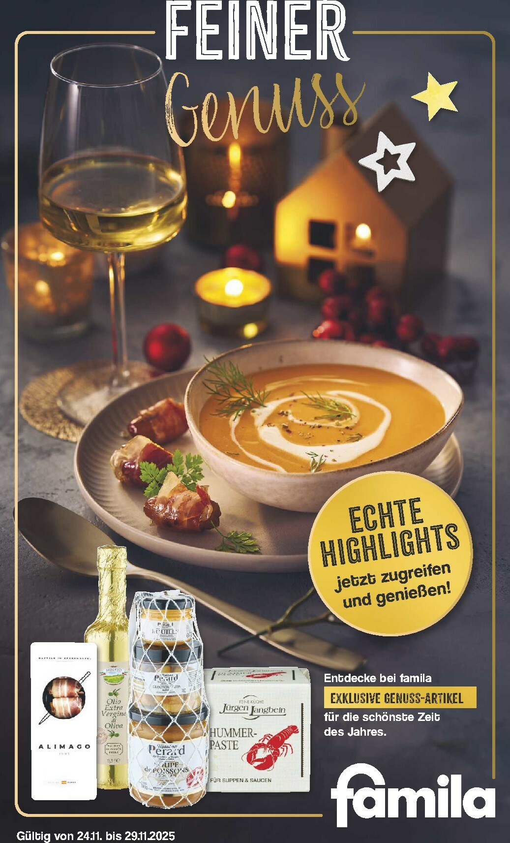 famila-nordwest - Famila Nordwest - Feiner Genuss-Prospekt gültig vom 24.11. bis 29.11.