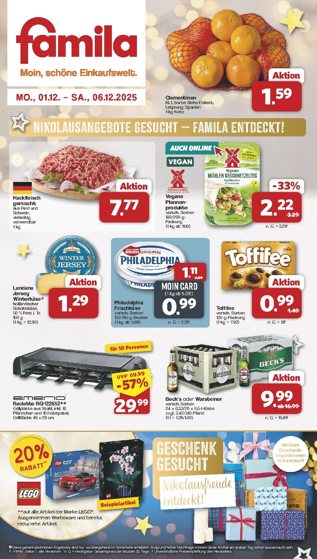 famila-nordwest - Famila Nordwest-Prospekt gültig vom 01.12. bis 06.12.