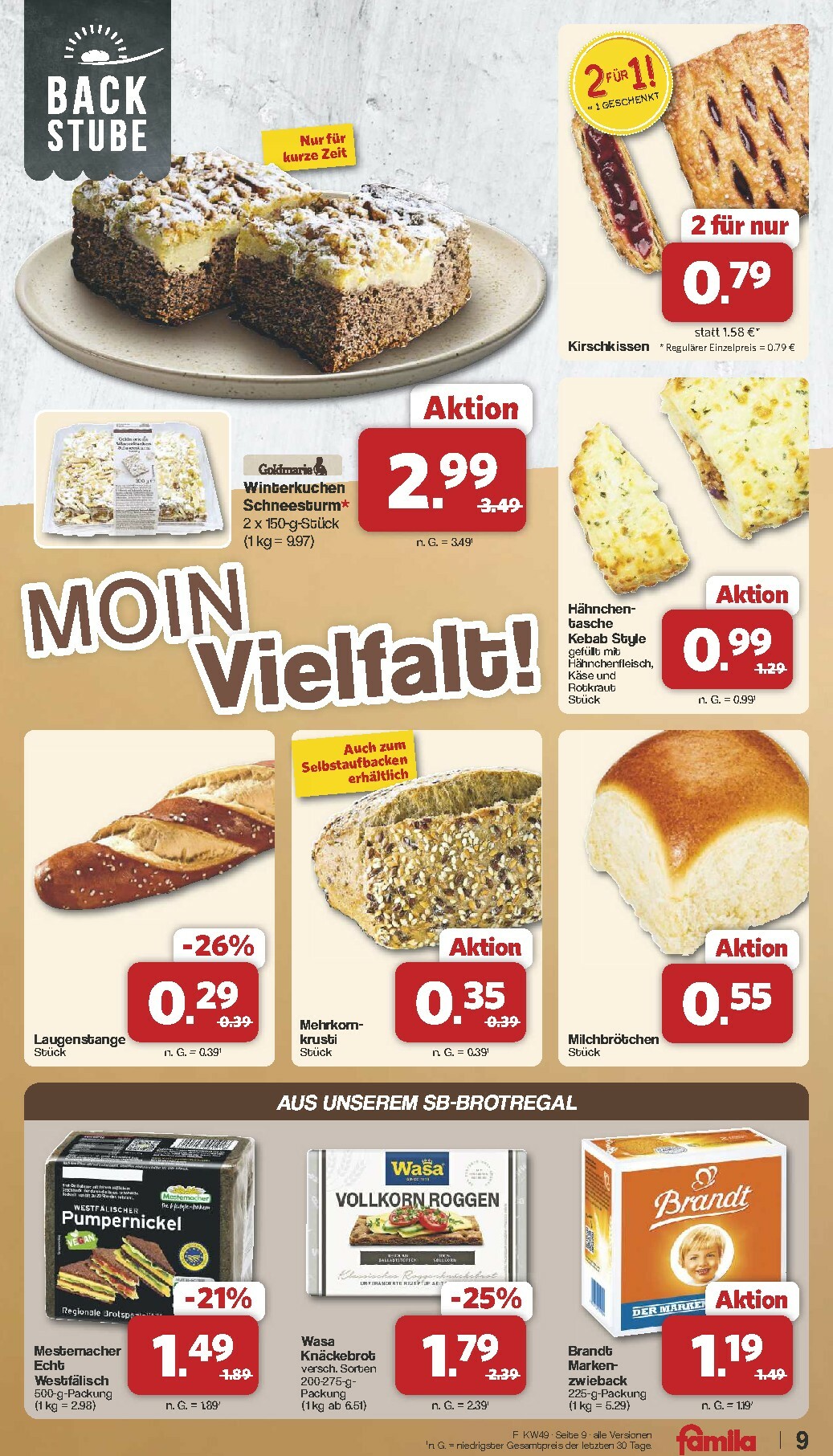 famila-nordwest - Famila Nordwest-Prospekt gültig vom 01.12. bis 06.12. - page: 9