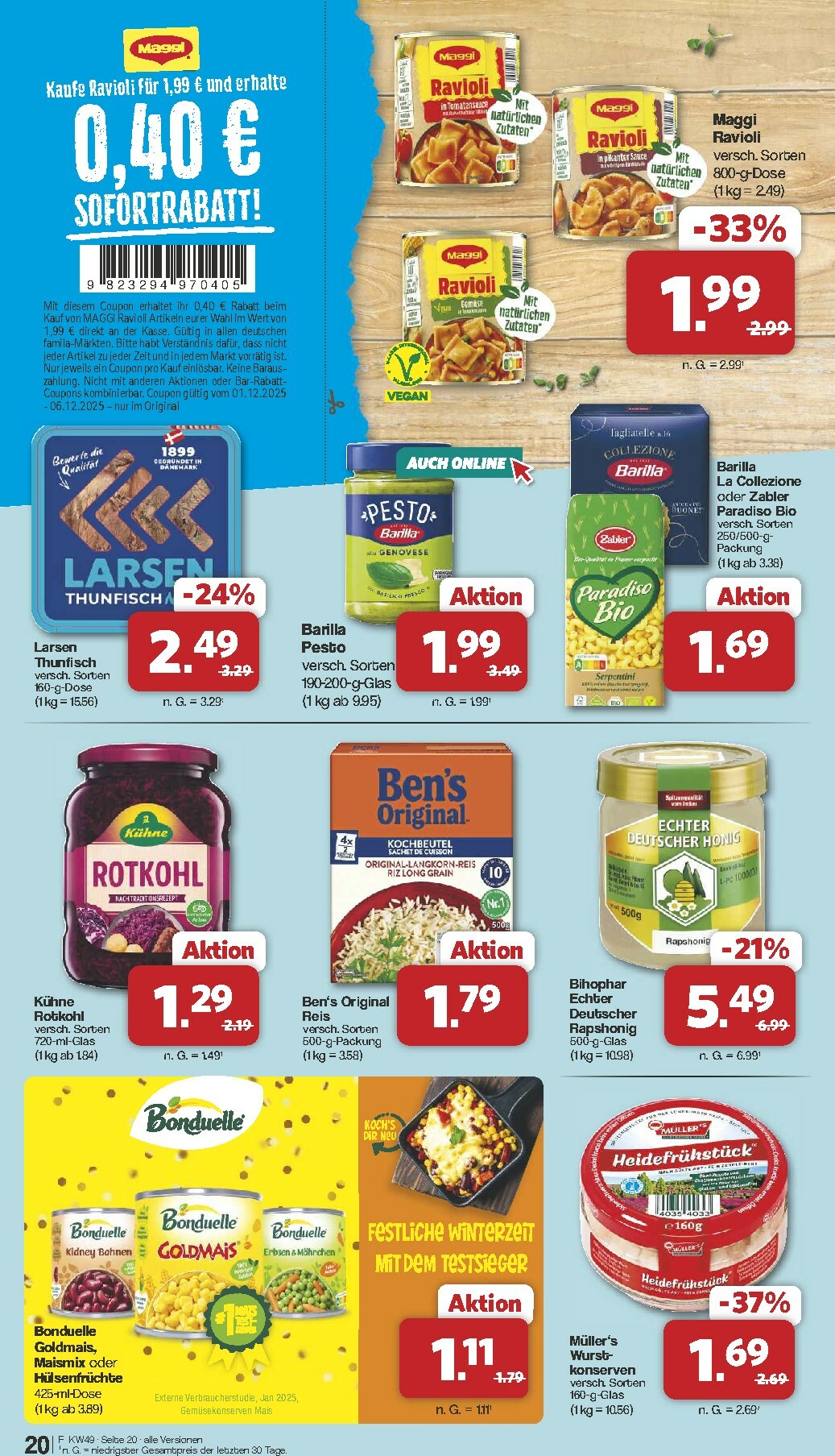 famila-nordwest - Famila Nordwest-Prospekt gültig vom 01.12. bis 06.12. - page: 20