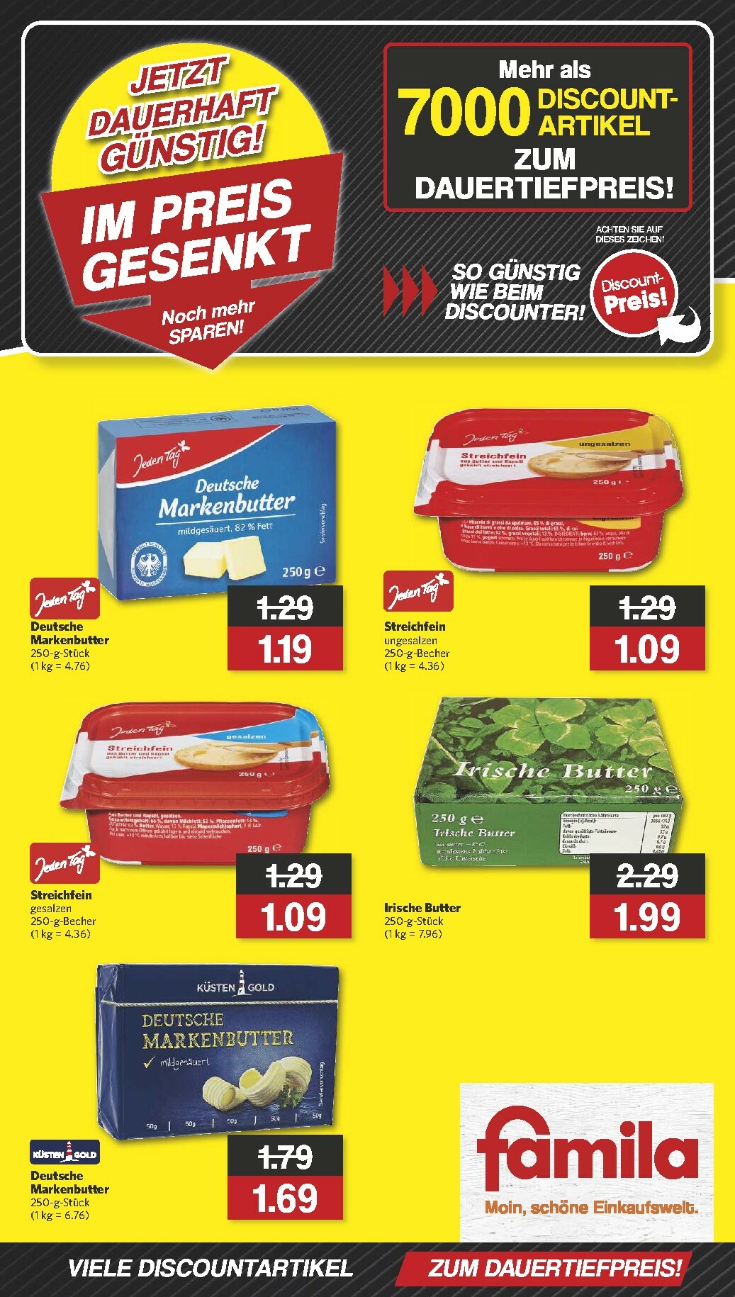 famila-nordwest - Famila Nordwest - Im Preis Gesenkt 2-Prospekt gültig vom 01.12. bis 06.12. - page: 1