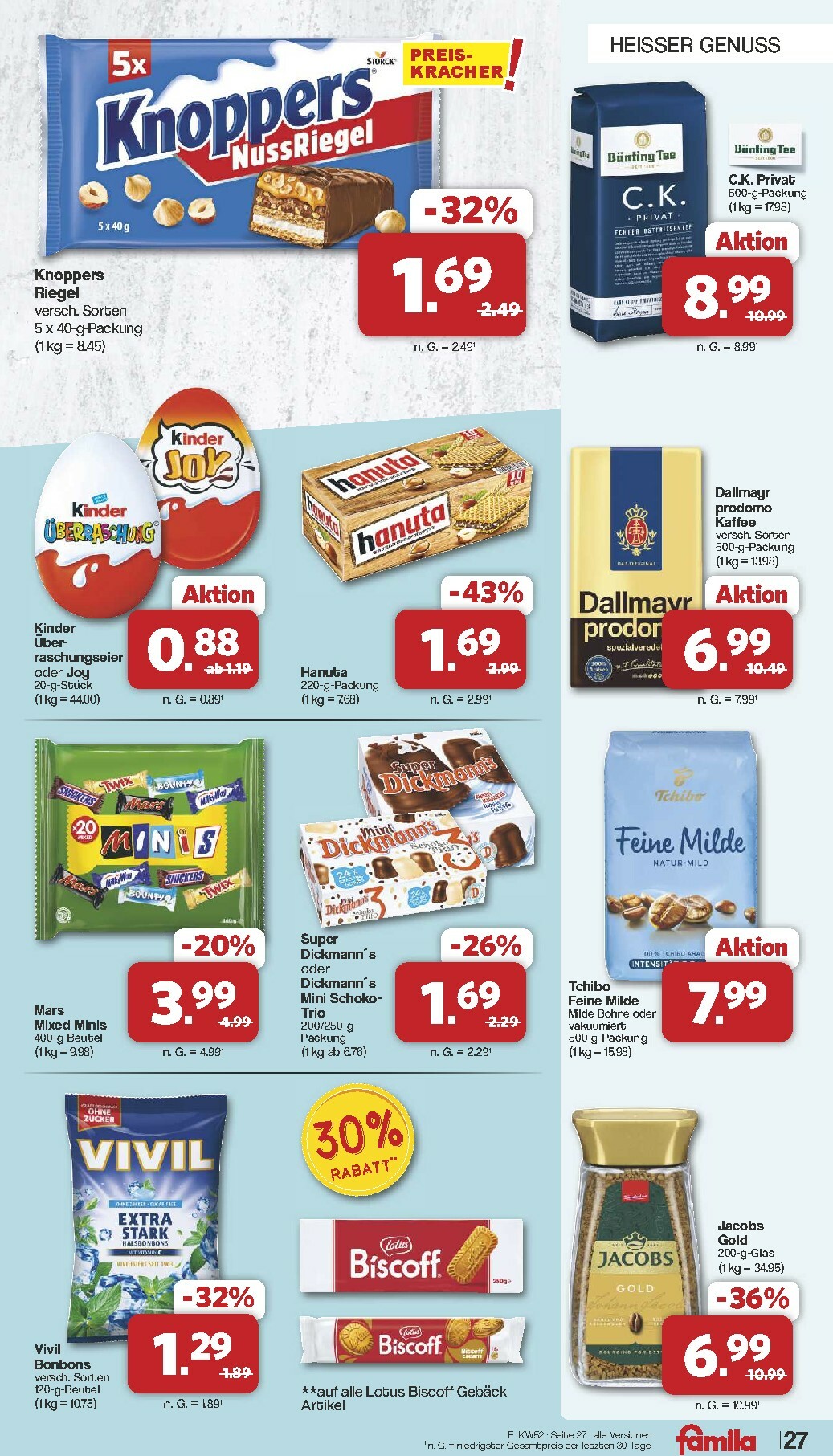 famila-nordwest - Famila Nordwest-Prospekt gültig vom 22.12. bis 27.12. - page: 27