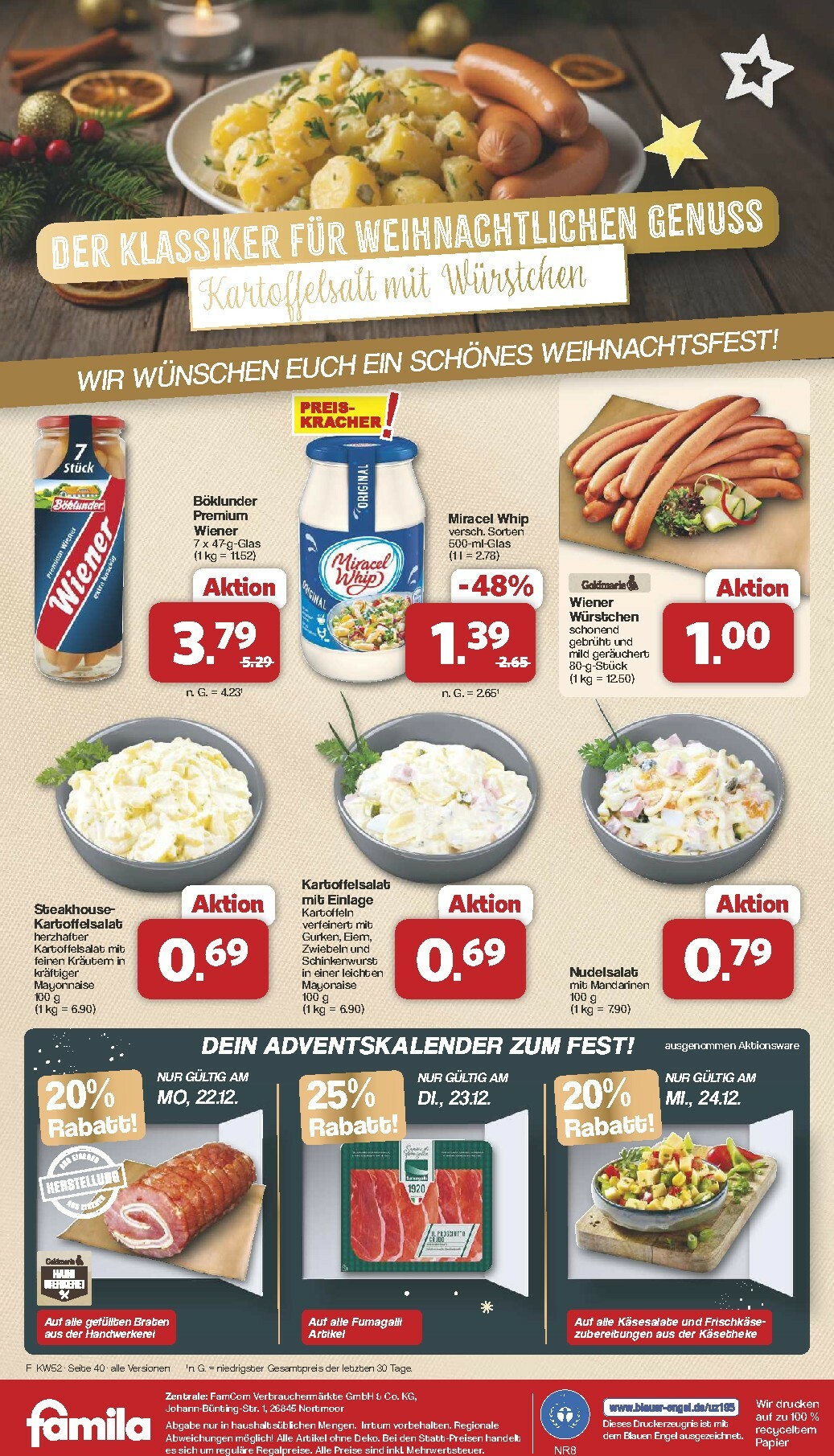 famila-nordwest - Famila Nordwest-Prospekt gültig vom 22.12. bis 27.12. - page: 40