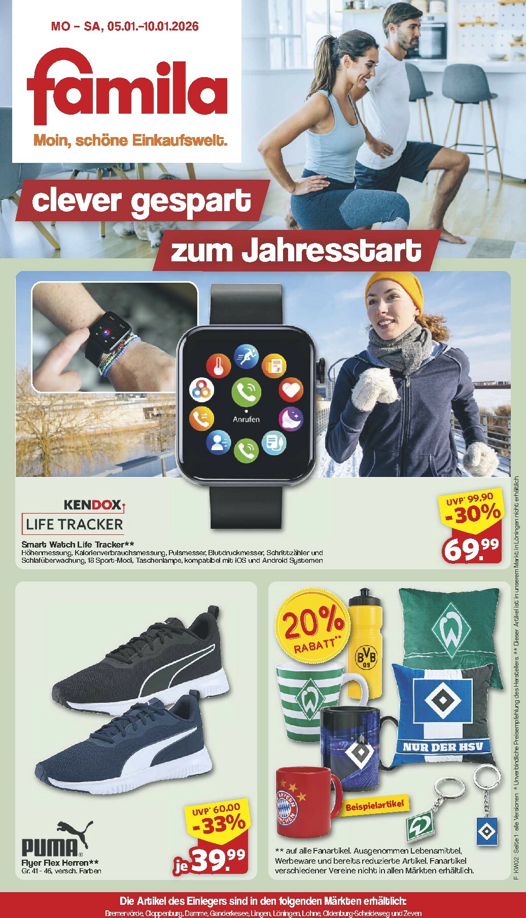 famila-nordwest - Famila Nordwest - Nonfood-Prospekt gültig vom 05.01. bis 10.01.