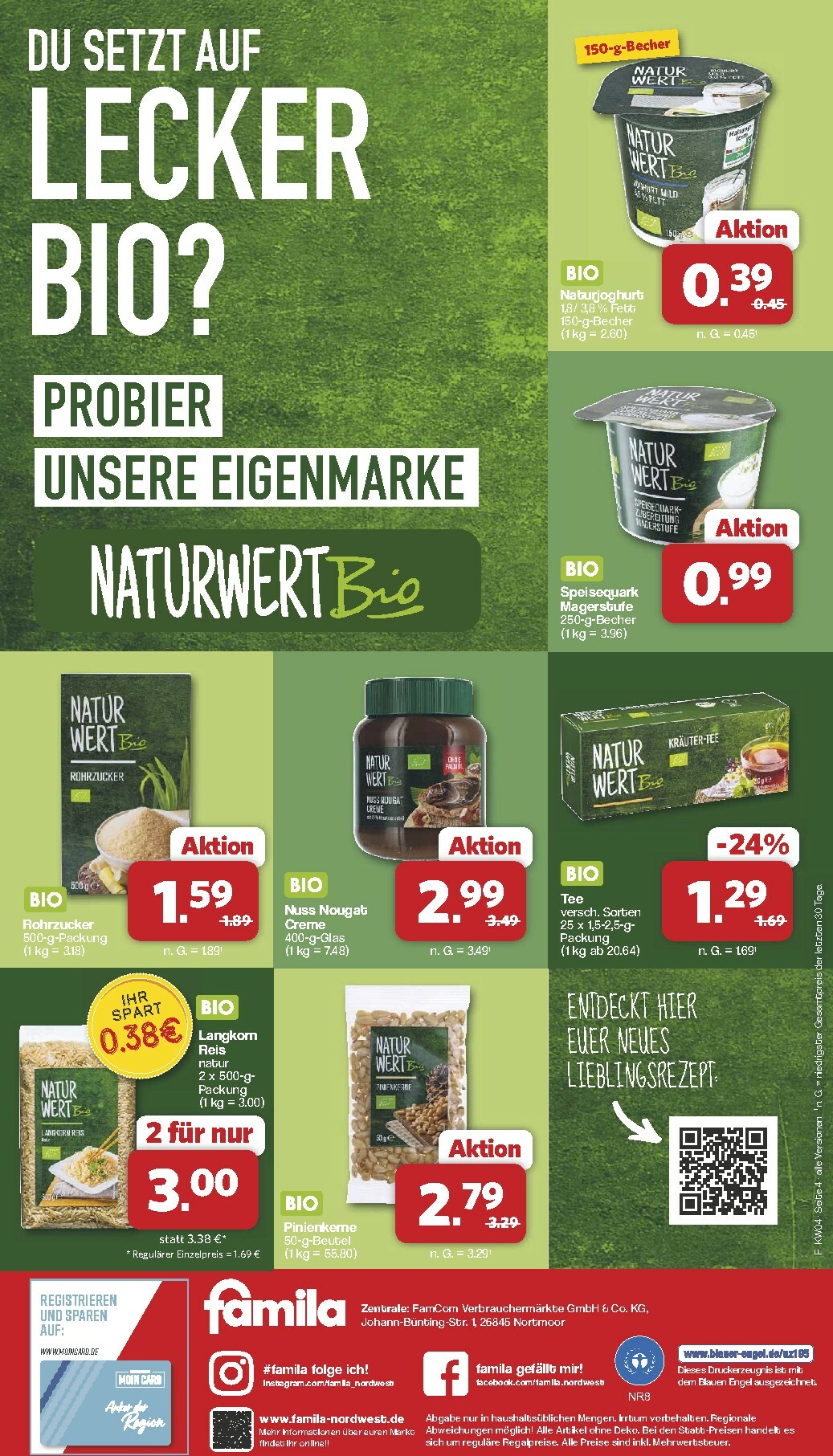 famila-nordwest - Famila Nordwest - Bio-Prospekt gültig vom 19.01. bis 24.01. - page: 4
