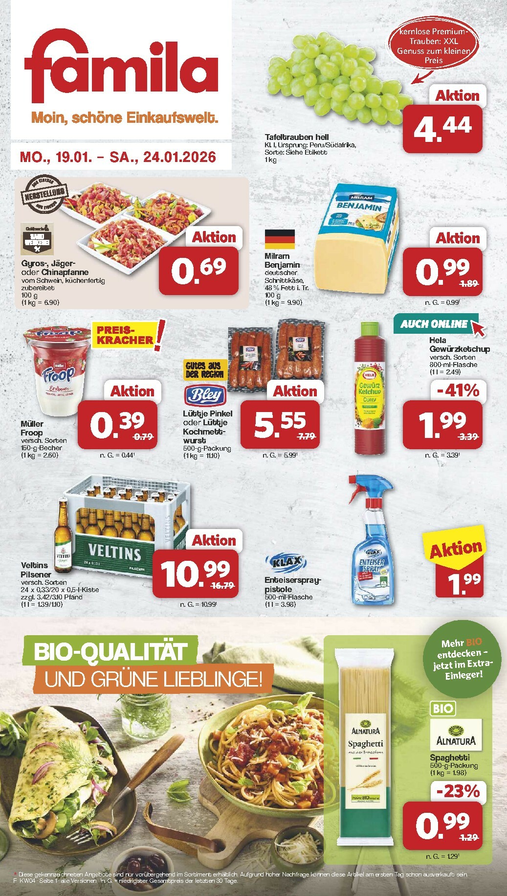 famila-nordwest - Famila Nordwest-Prospekt gültig vom 19.01. bis 24.01. - page: 1