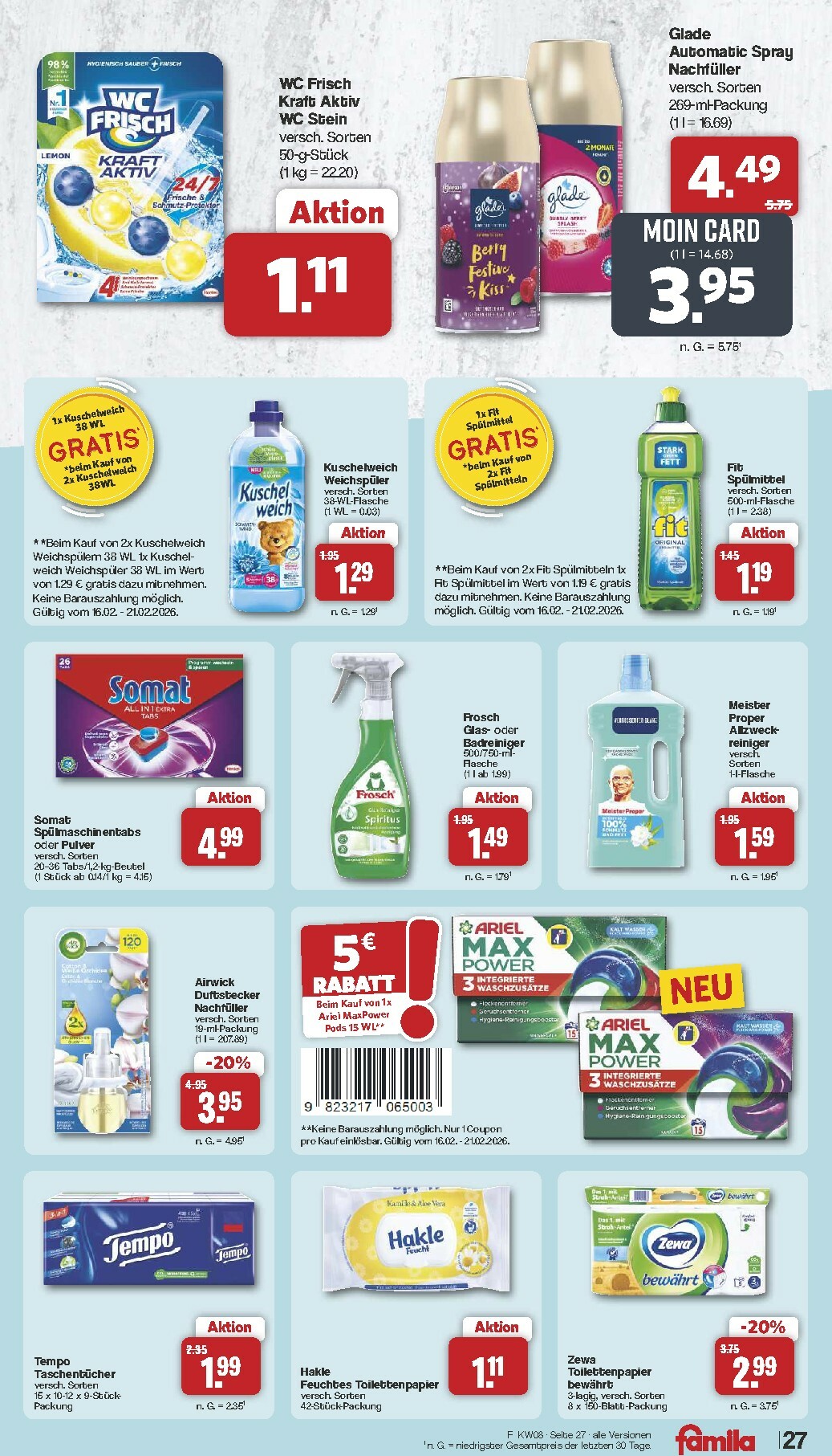 famila-nordwest - Famila Nordwest-Prospekt gültig vom 16.02.2026 bis 21.02.2026 - page: 29