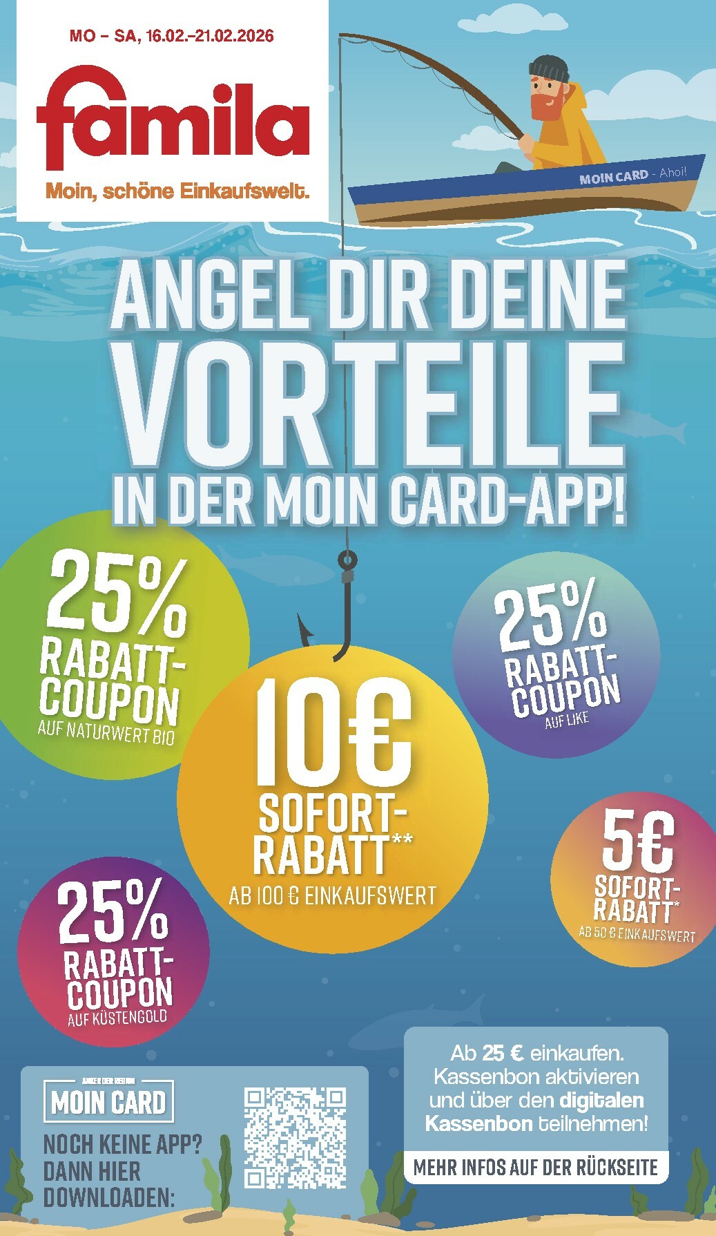 famila-nordwest - Famila Nordwest - Moin Card-Prospekt gültig vom 16.02.2026 bis 21.02.2026 - page: 1