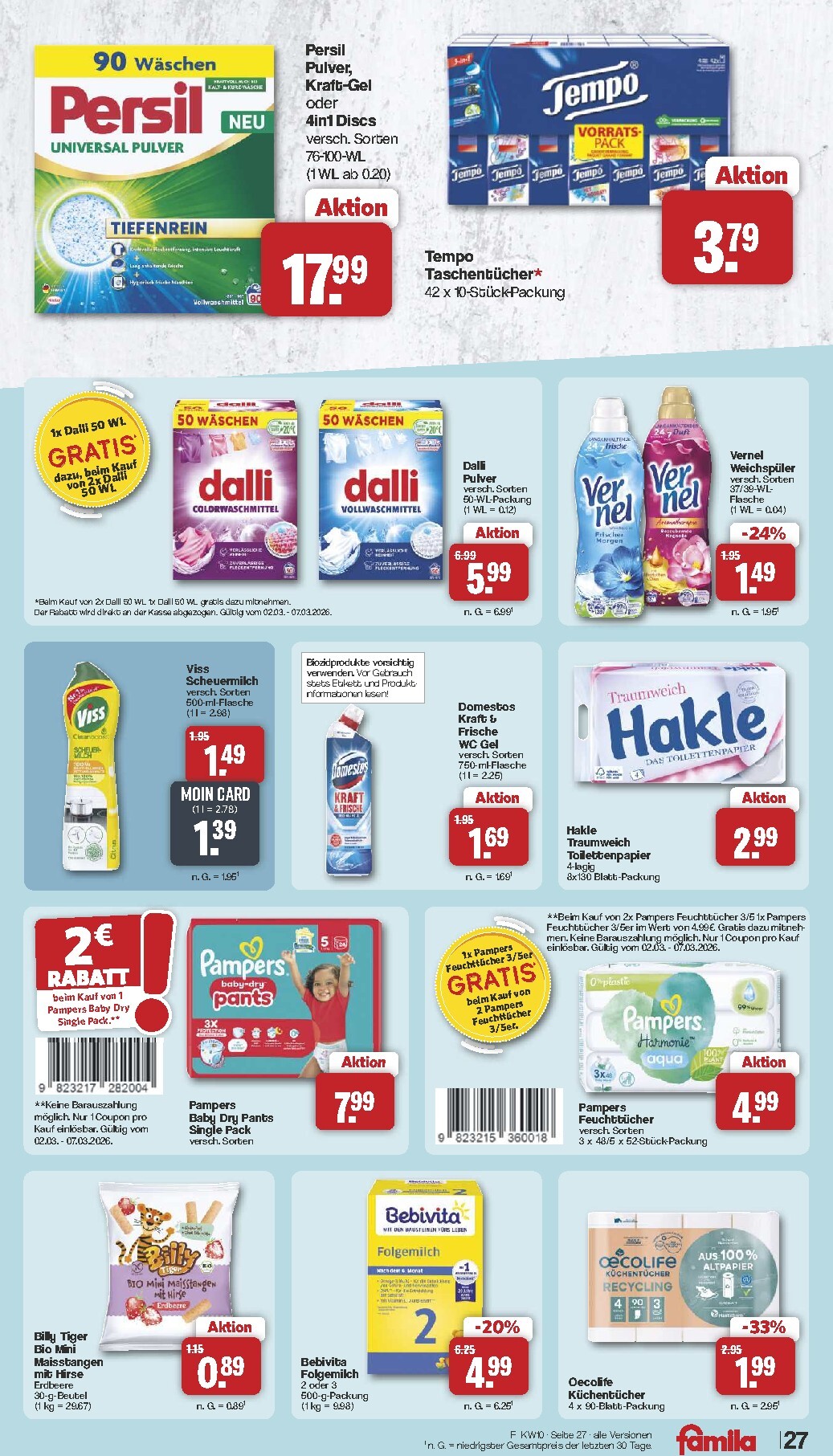 famila-nordwest - Famila Nordwest-Prospekt gültig vom 02.03.2026 bis 07.03.2026 - page: 29