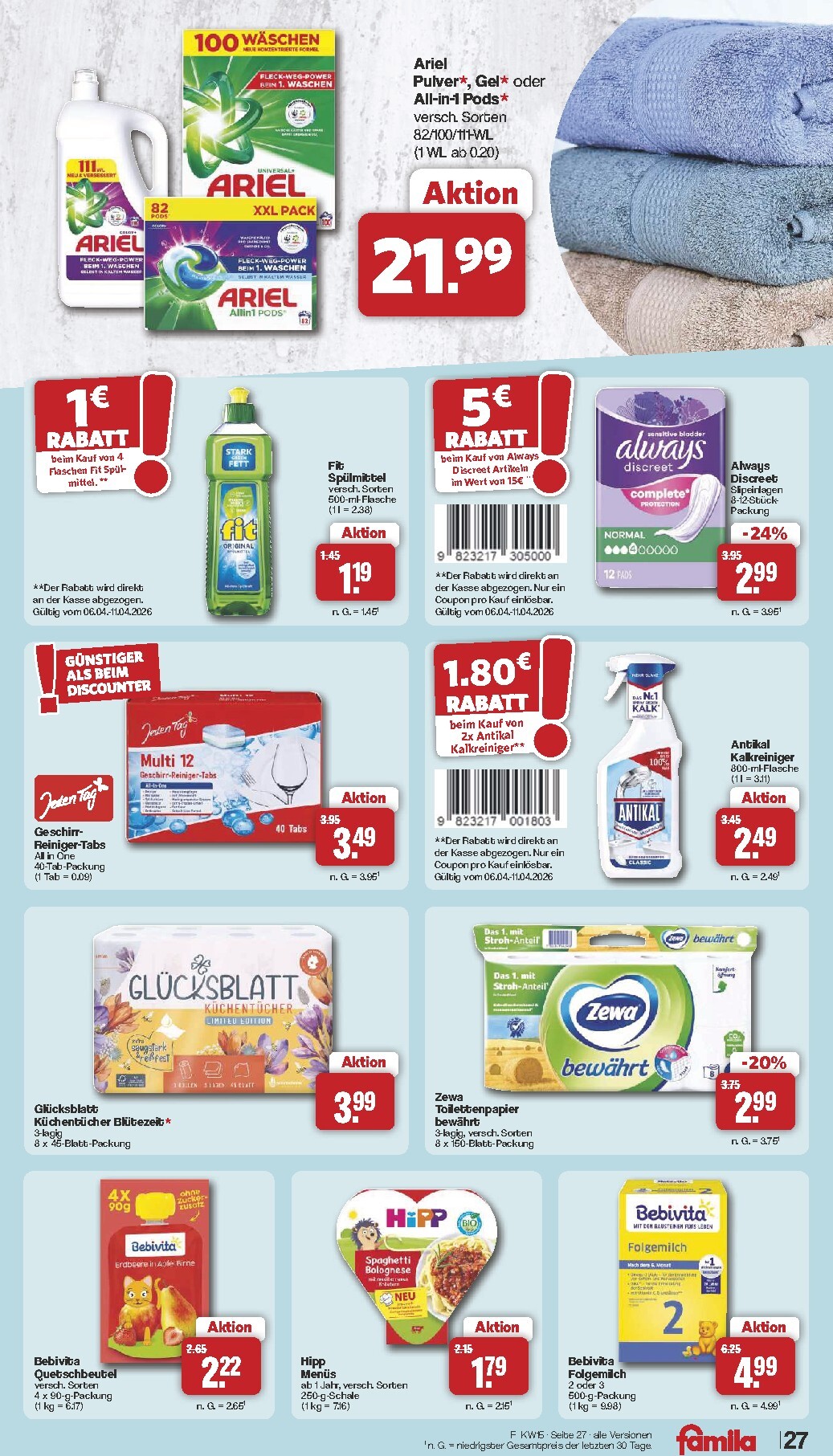 famila-nordwest - Famila Nordwest-Prospekt gültig vom 07.04.2026 bis 11.04.2026 - page: 29