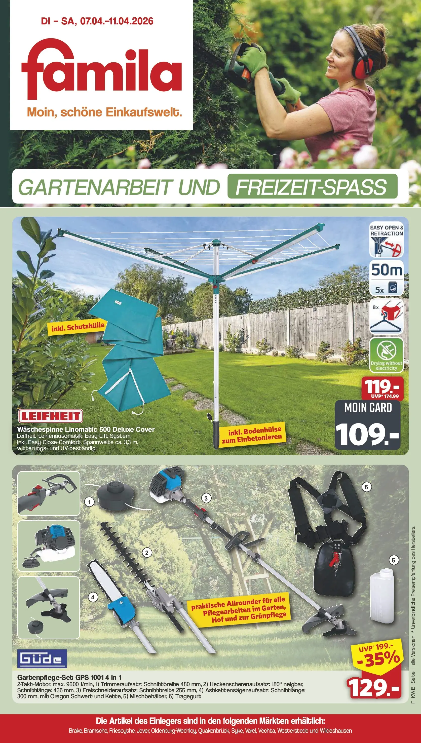 famila-nordwest - Famila Nordwest - Einleger-Prospekt gültig vom 07.04.2026 bis 11.04.2026