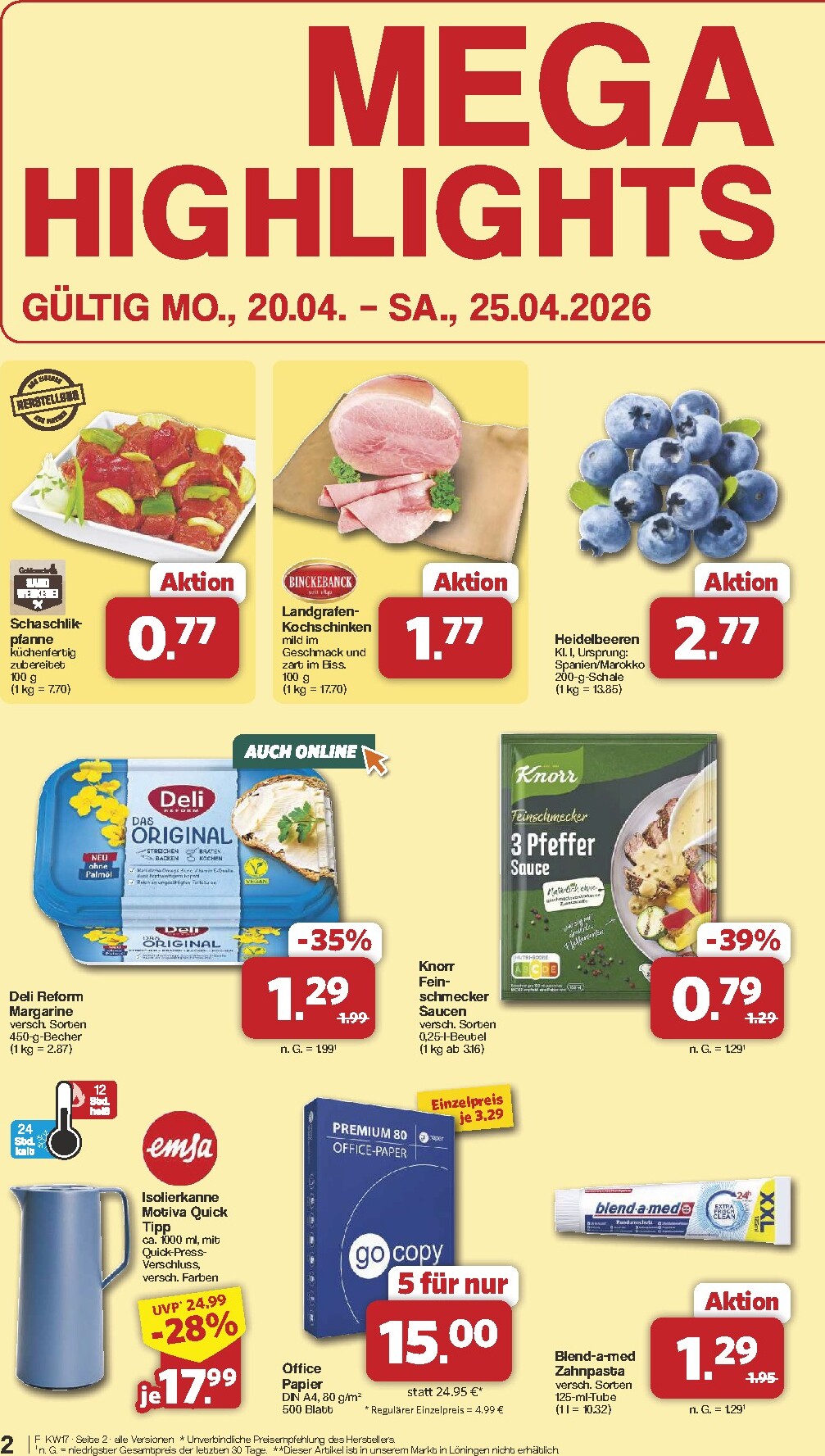 famila-nordwest - Famila Nordwest Prospekt nächste Woche – von Montag 20.04.2026 bis Samstag 25.04.2026 - page: 2