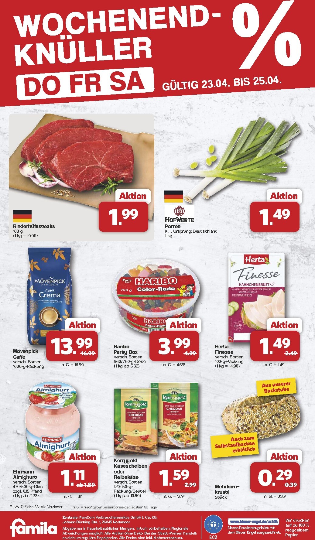 famila-nordwest - Famila Nordwest Prospekt nächste Woche – von Montag 20.04.2026 bis Samstag 25.04.2026 - page: 38