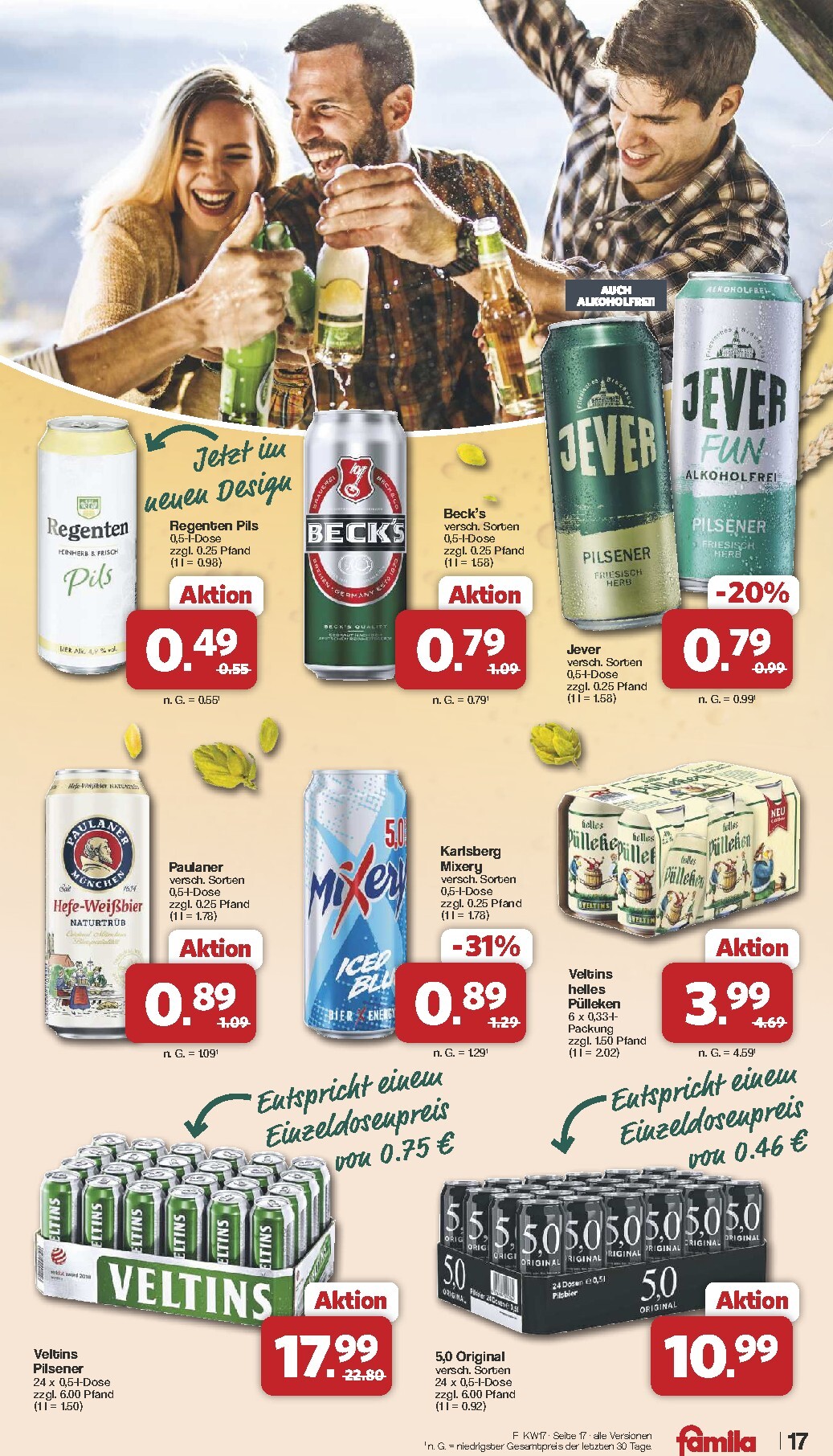 famila-nordwest - Famila Nordwest Prospekt nächste Woche – von Montag 20.04.2026 bis Samstag 25.04.2026 - page: 17