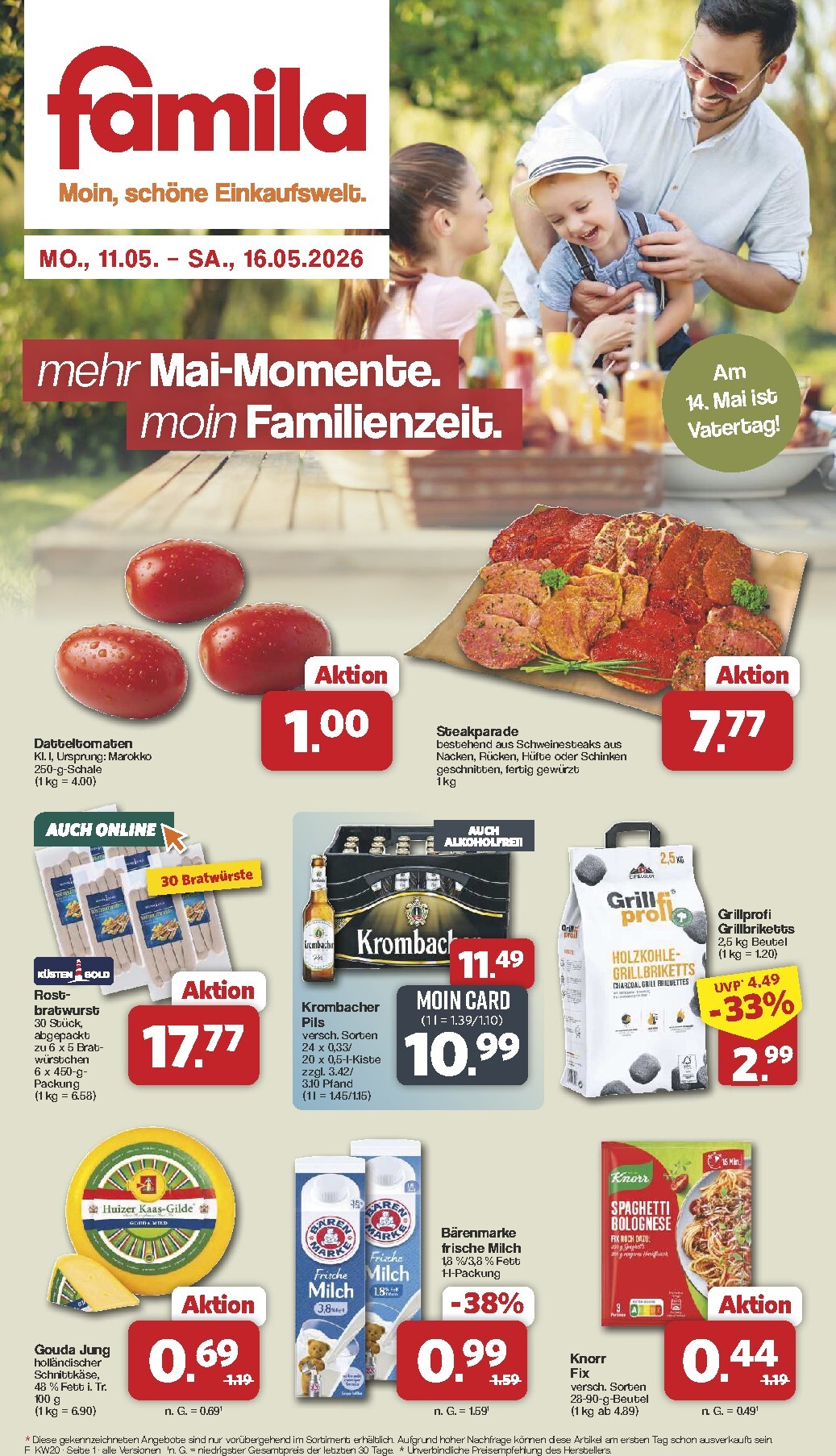 famila-nordwest - Famila Nordwest Prospekt – von Montag 11.05.2026 bis Samstag 16.05.2026