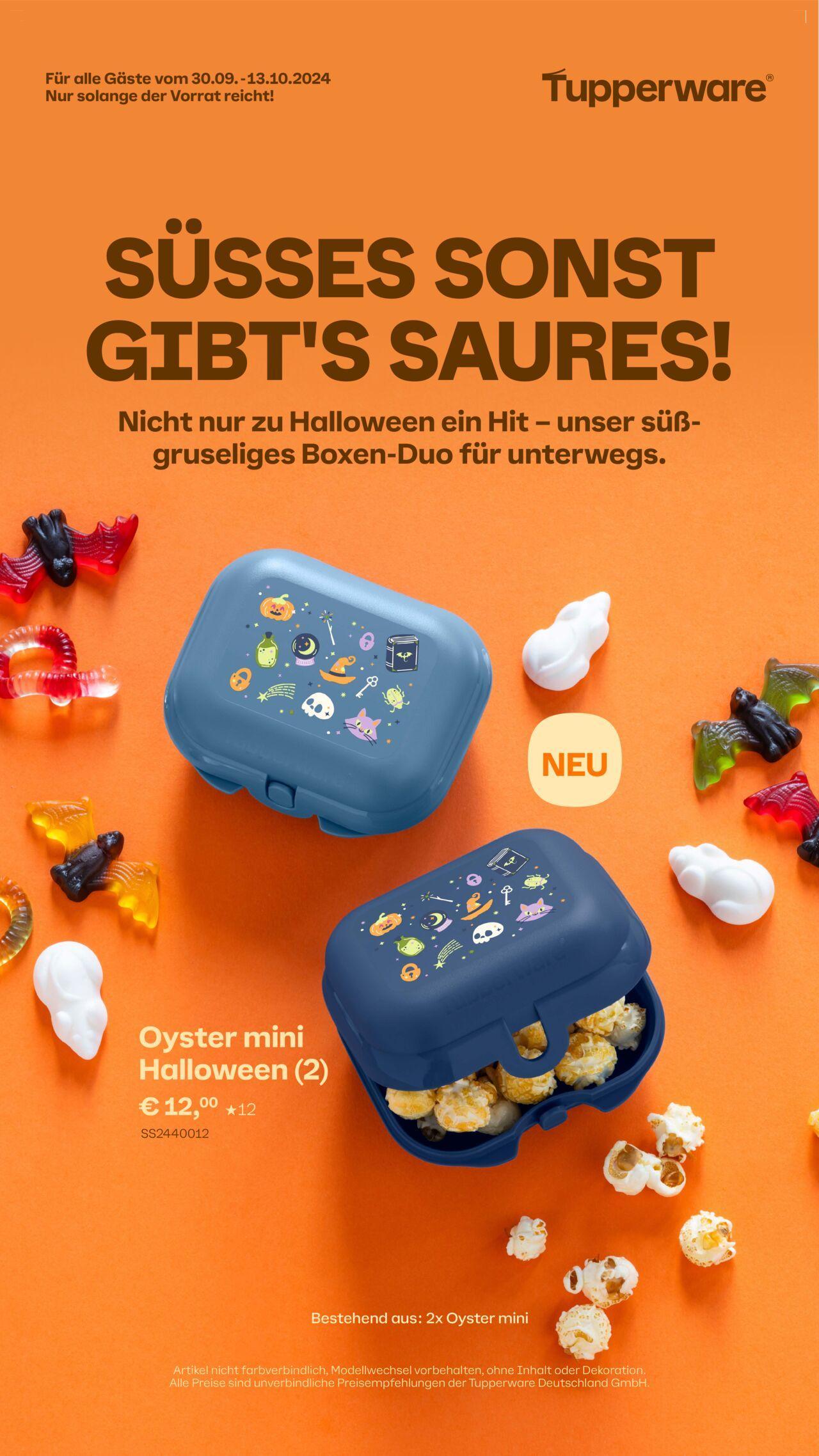 tupperware - Tupperware Angebote Oyster mini Halloween Oktober 2024 » Prospekt Online 30.09.2024 - 13.10.2024