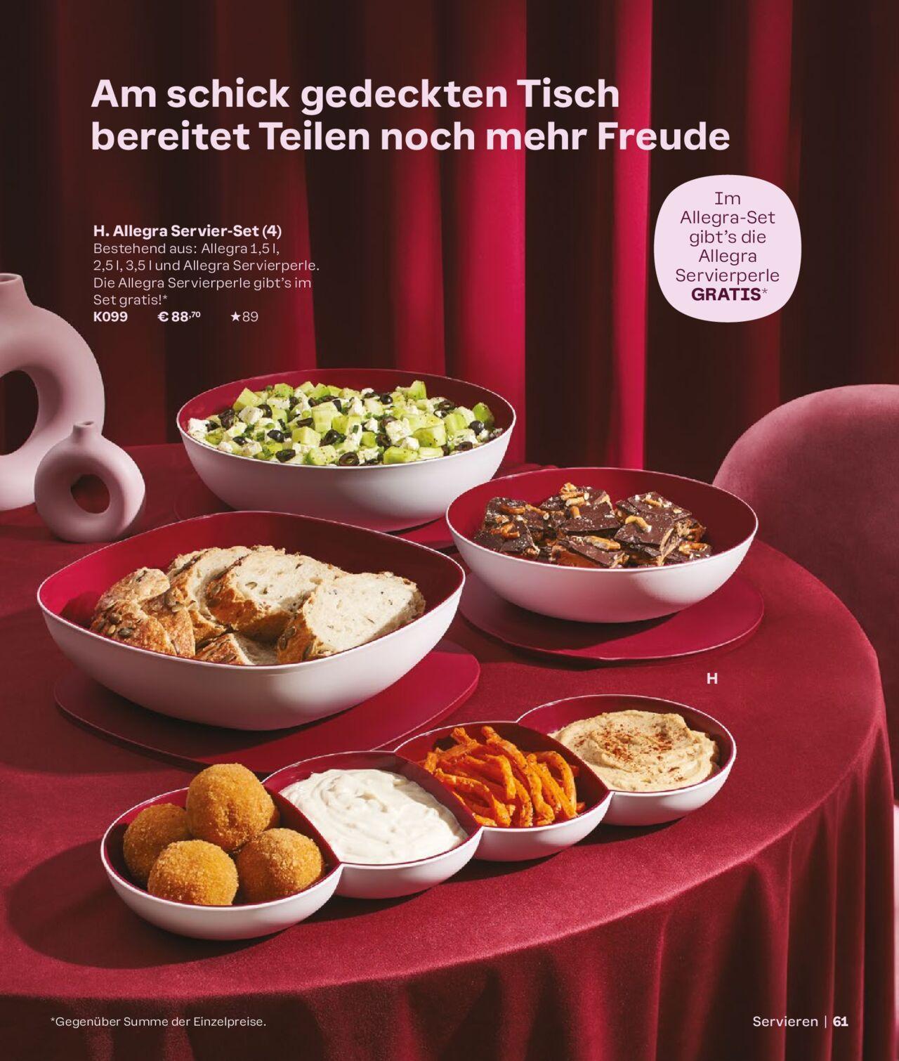 tupperware - Tupperware Angebote Herbst/Winter 2024/25 » Prospekt Online von Sonntag 01.09.2024 - page: 61