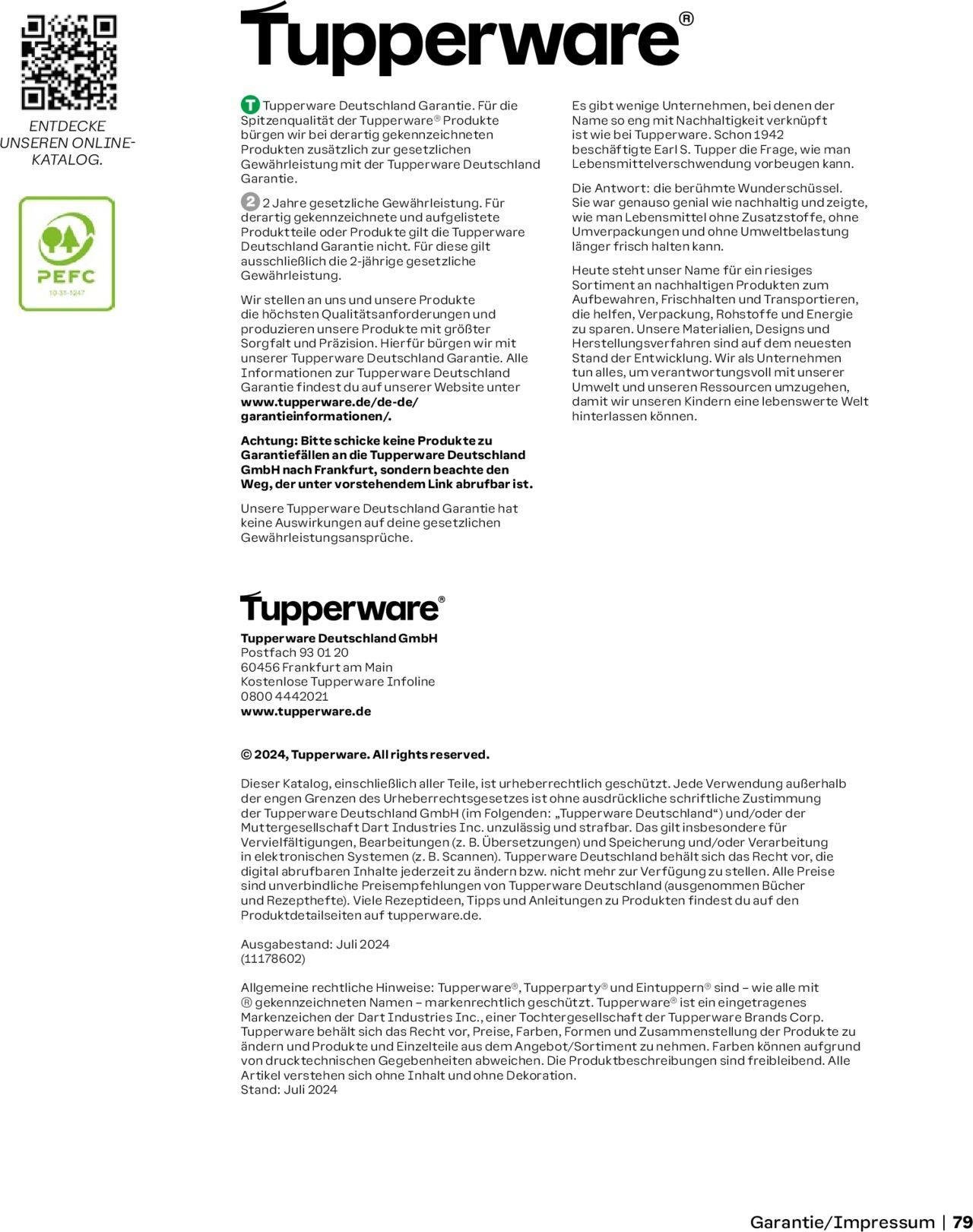 tupperware - Tupperware Angebote Herbst/Winter 2024/25 » Prospekt Online von Sonntag 01.09.2024 - page: 79