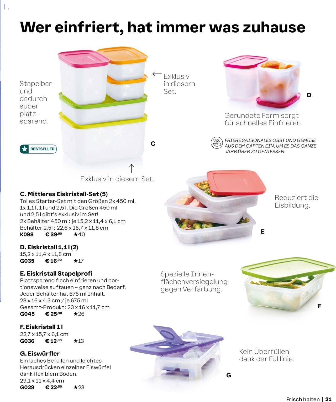 tupperware - Tupperware Angebote Herbst/Winter 2024/25 » Prospekt Online von Sonntag 01.09.2024 - page: 21