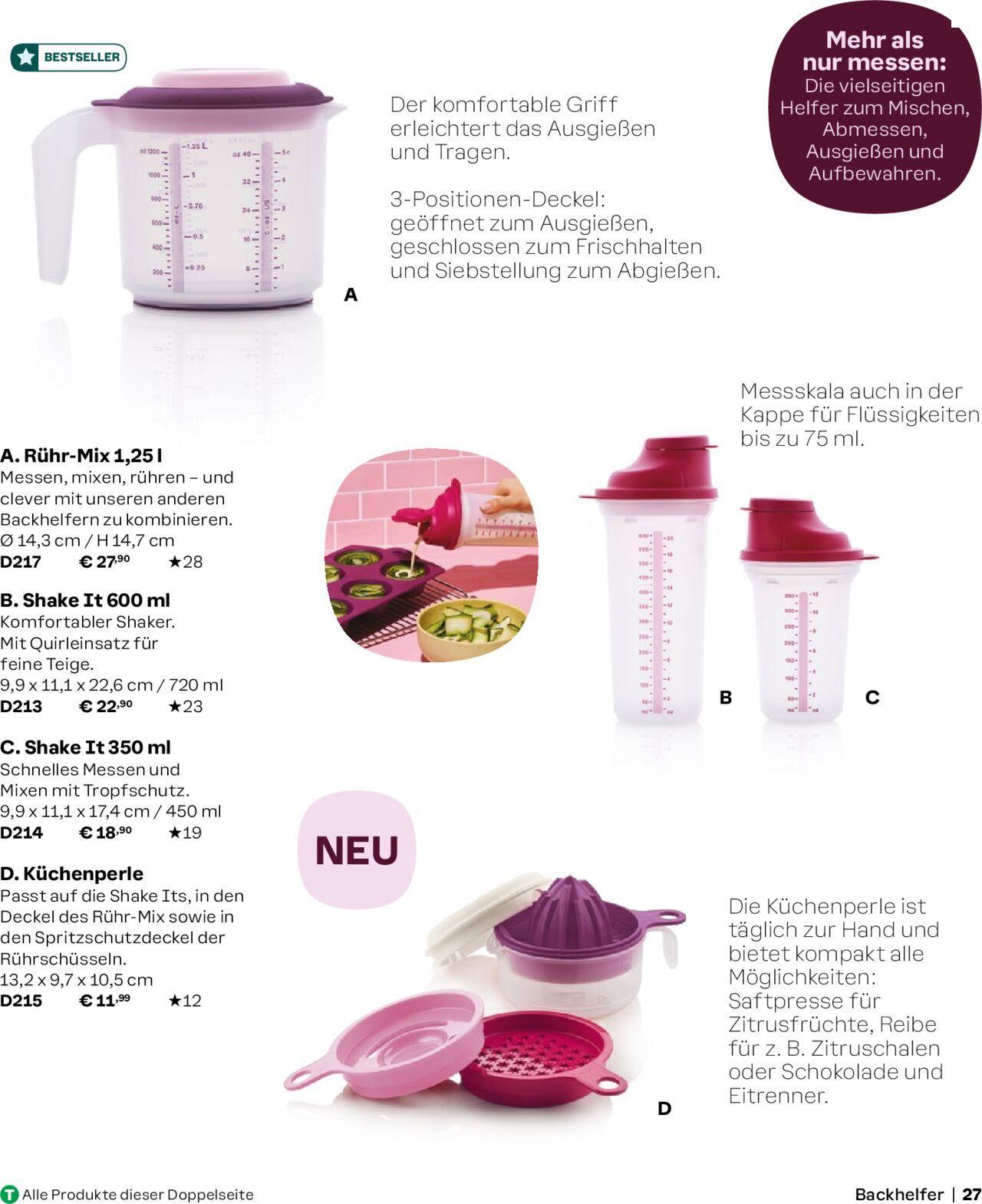 tupperware - Tupperware Angebote Herbst/Winter 2024/25 » Prospekt Online von Sonntag 01.09.2024 - page: 27