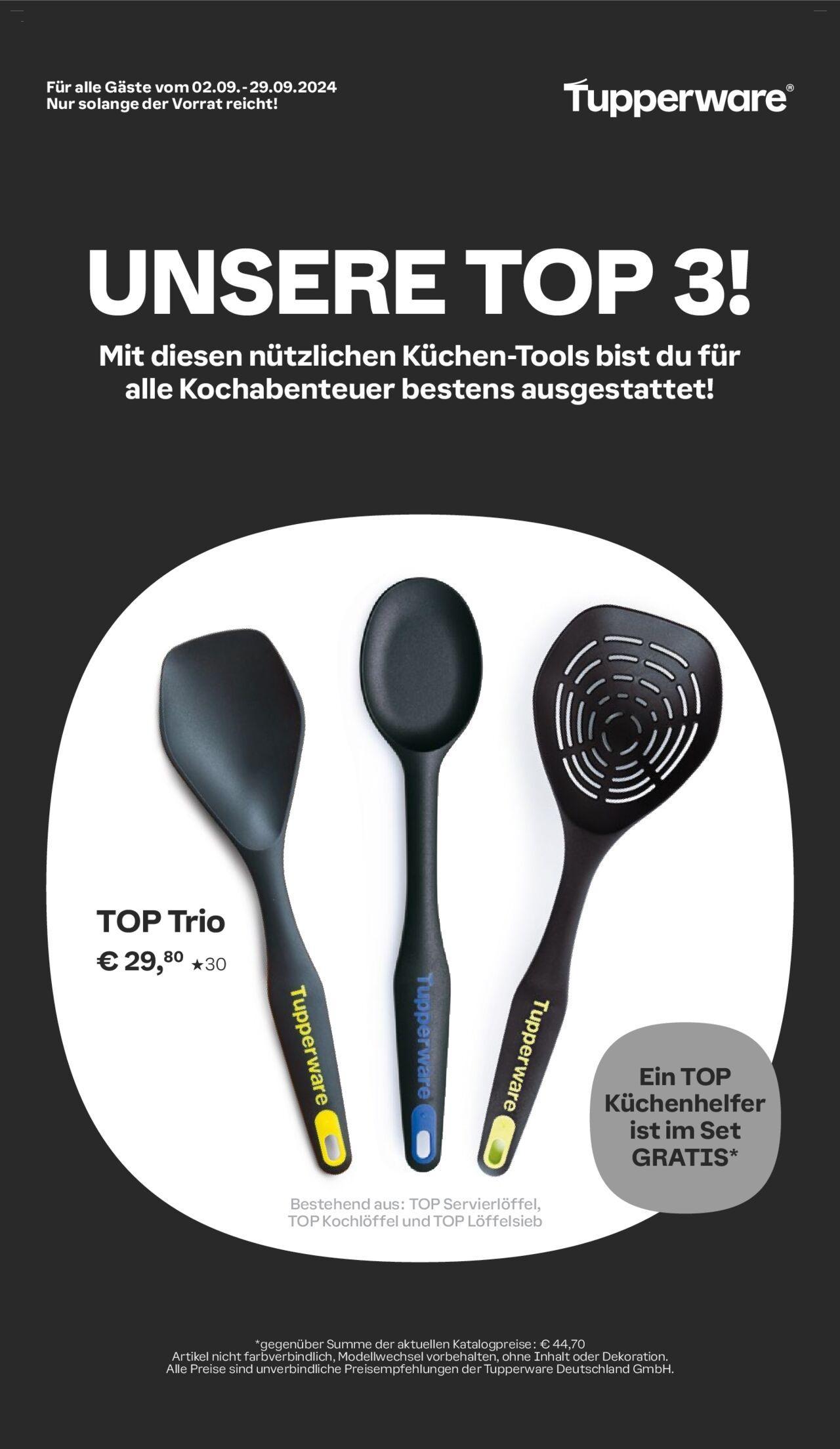 tupperware - Tupperware Angebote Top Trio September 2024 » Prospekt Online 02.09.2024 - 29.09.2024